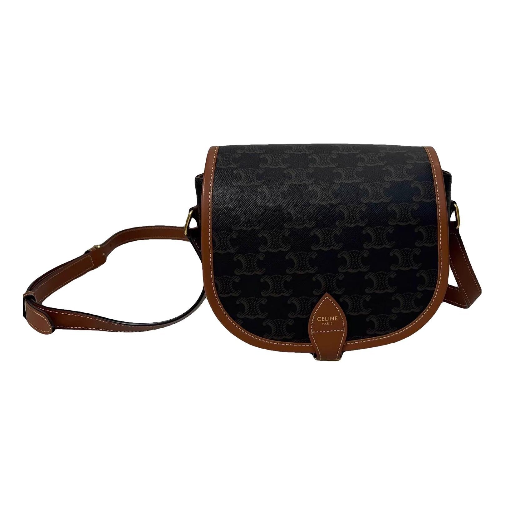 Triomphe leather handbag