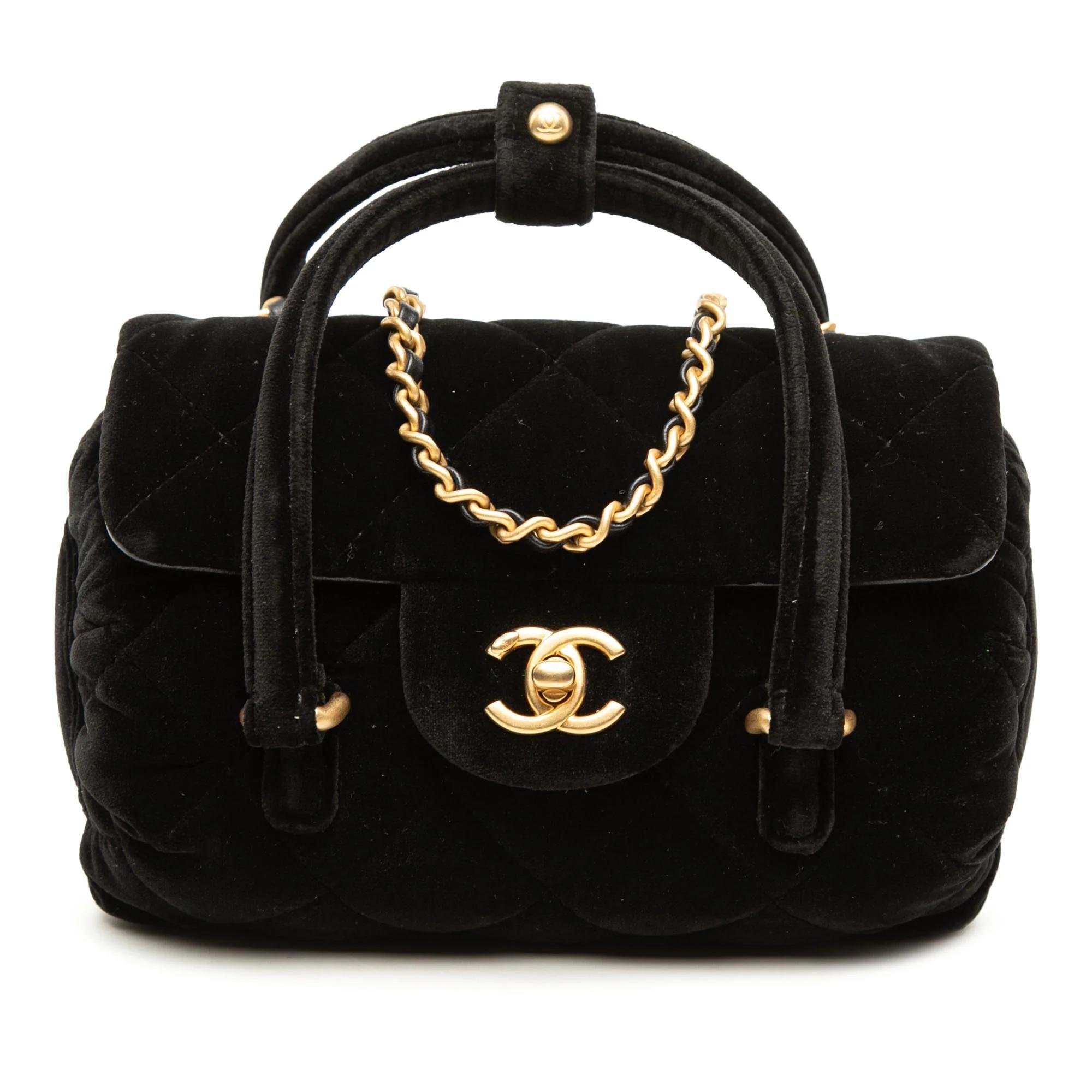Timeless/Classique velvet satchel