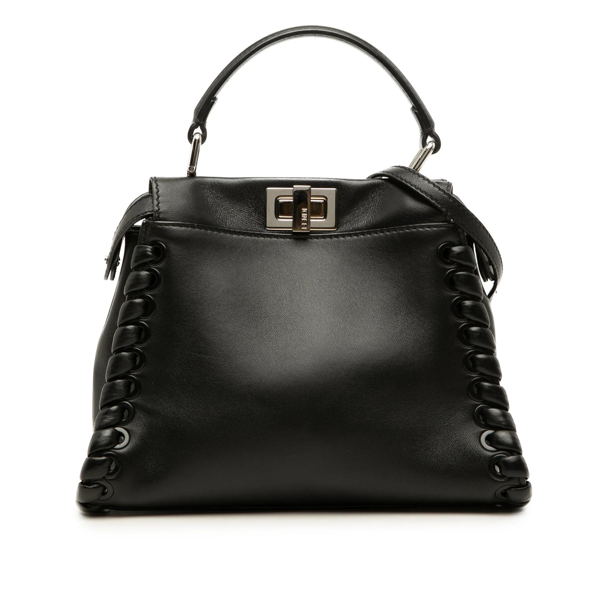 Peekaboo leather handbag