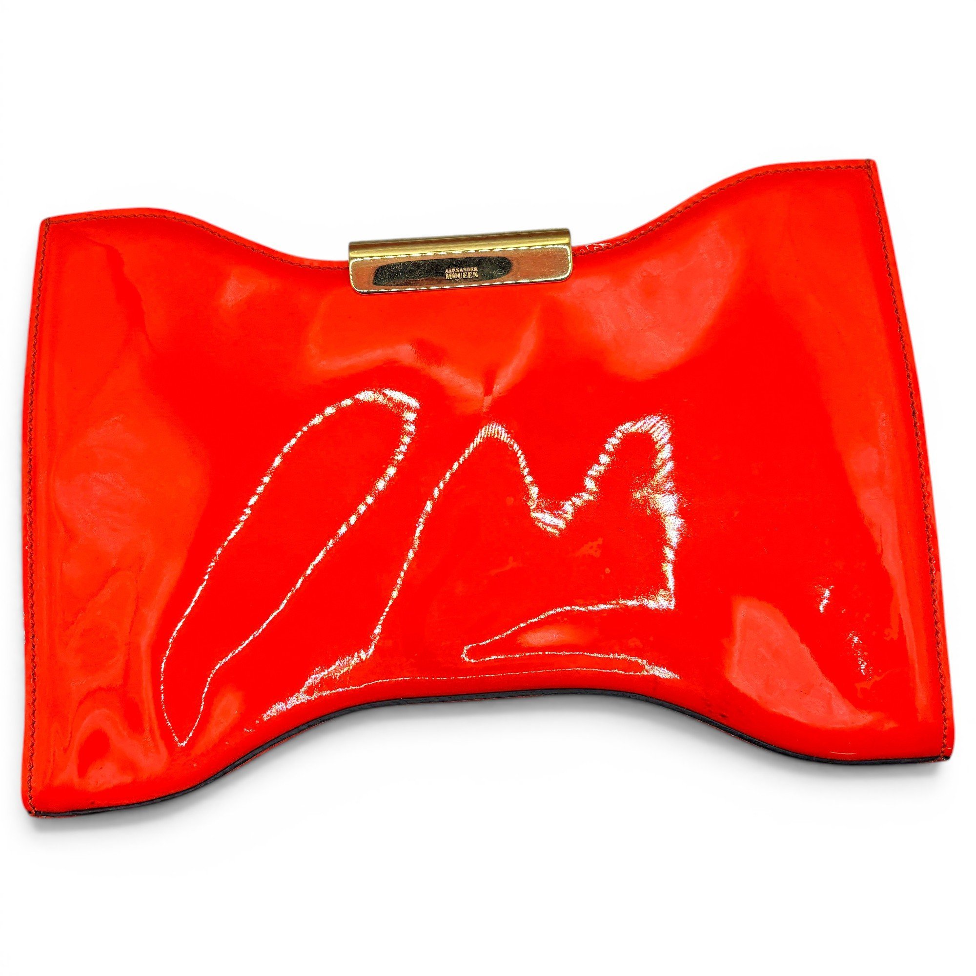 Patent leather handbag