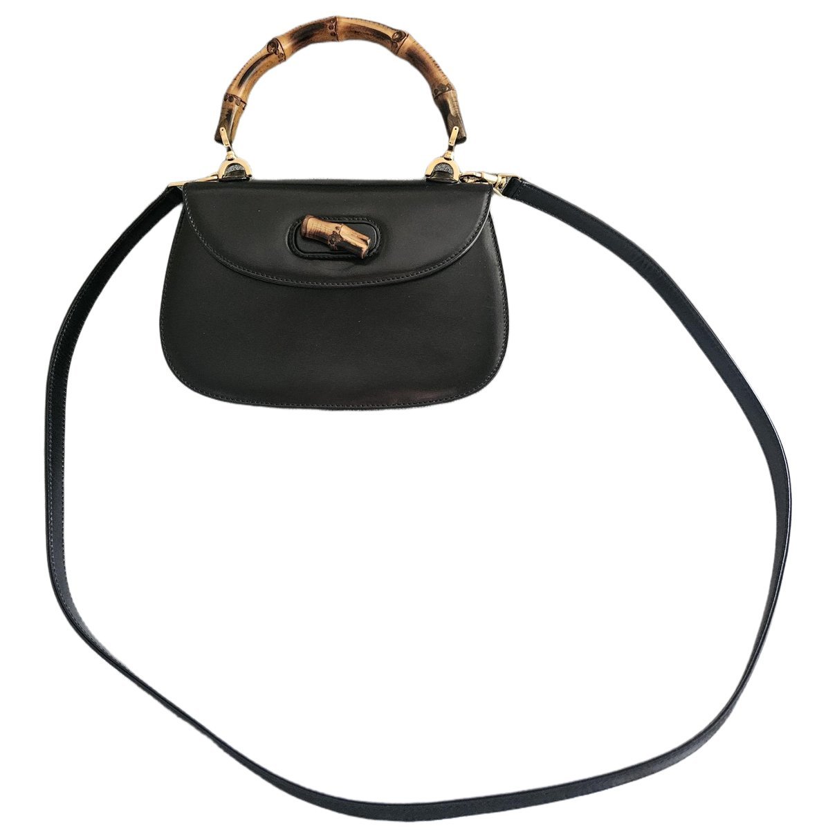 Convertible Bamboo Top Handle leather handbag