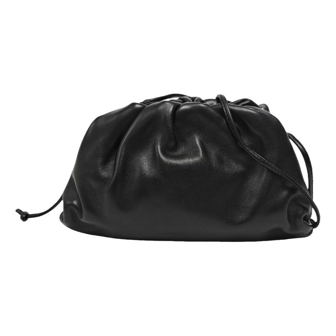 Pouch leather handbag