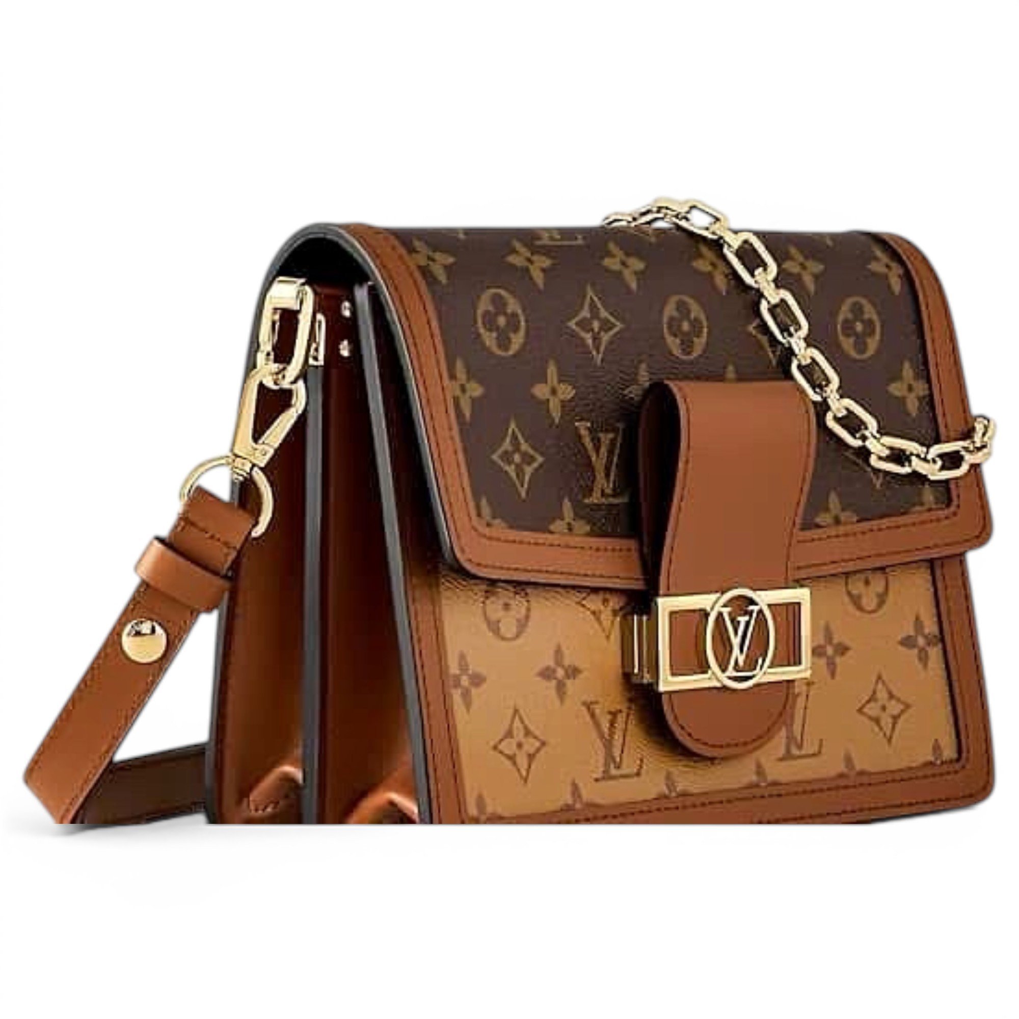 Dauphine leather handbag
