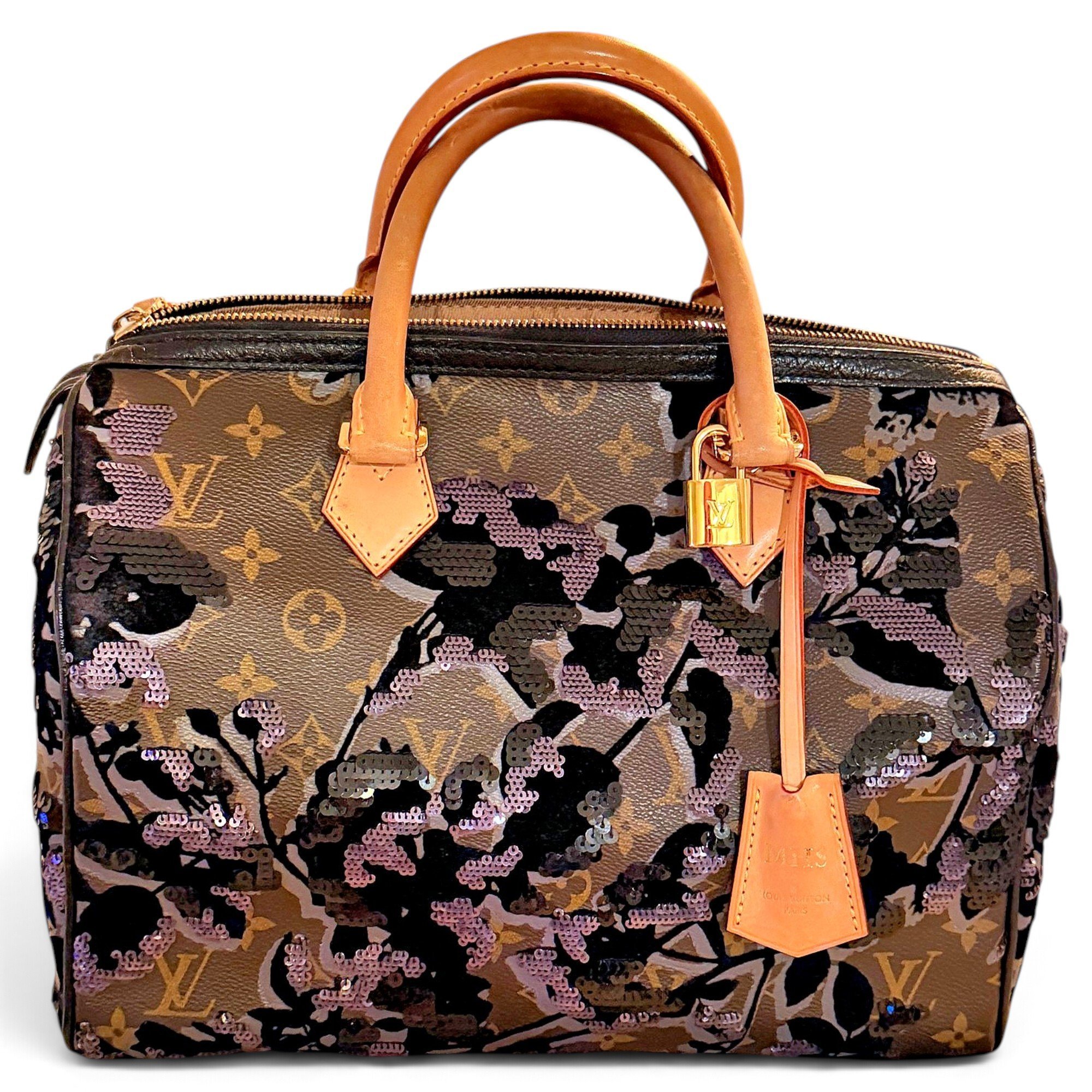 Speedy leather handbag