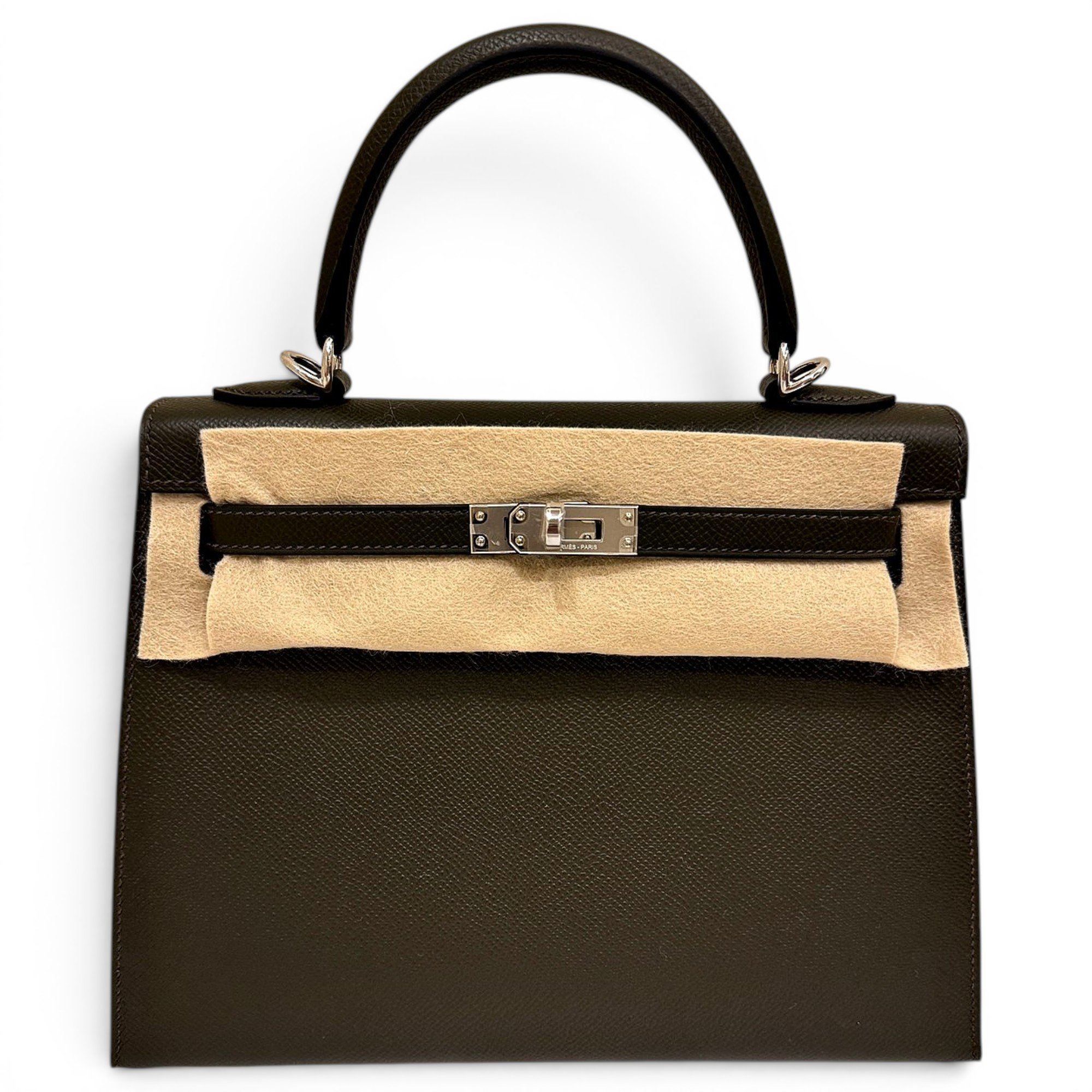 Kelly 25 leather handbag