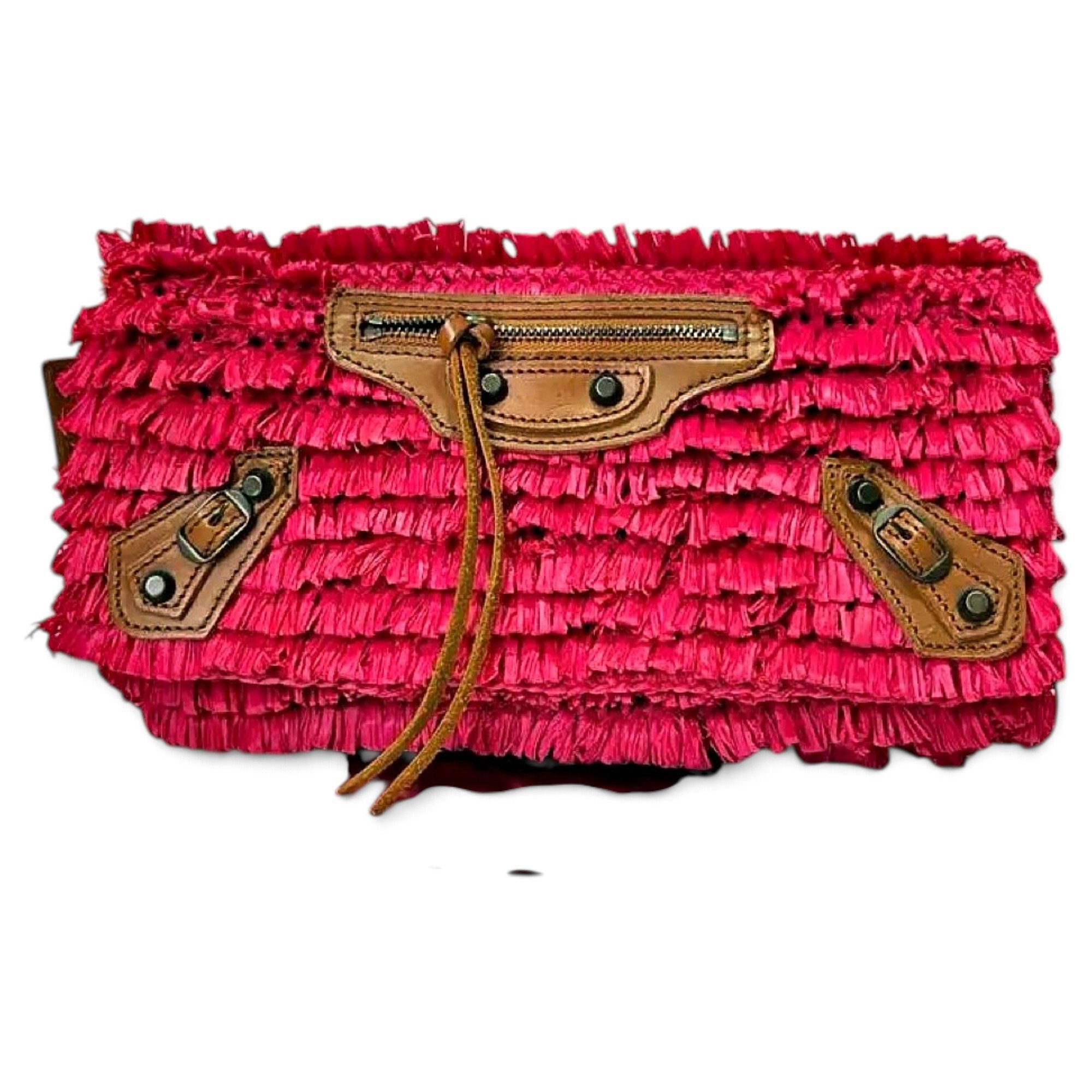 Envelop leather clutch bag
