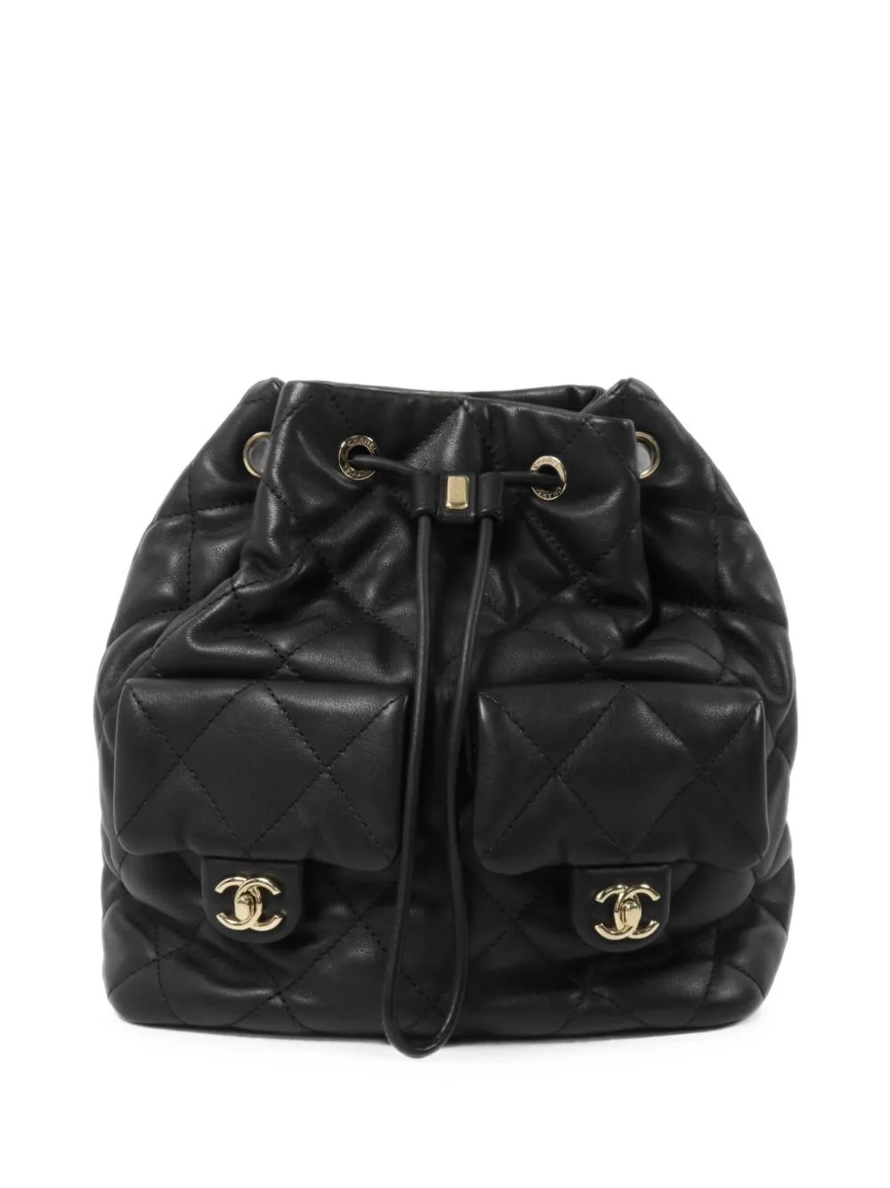 CC turn-lock quilted backpack