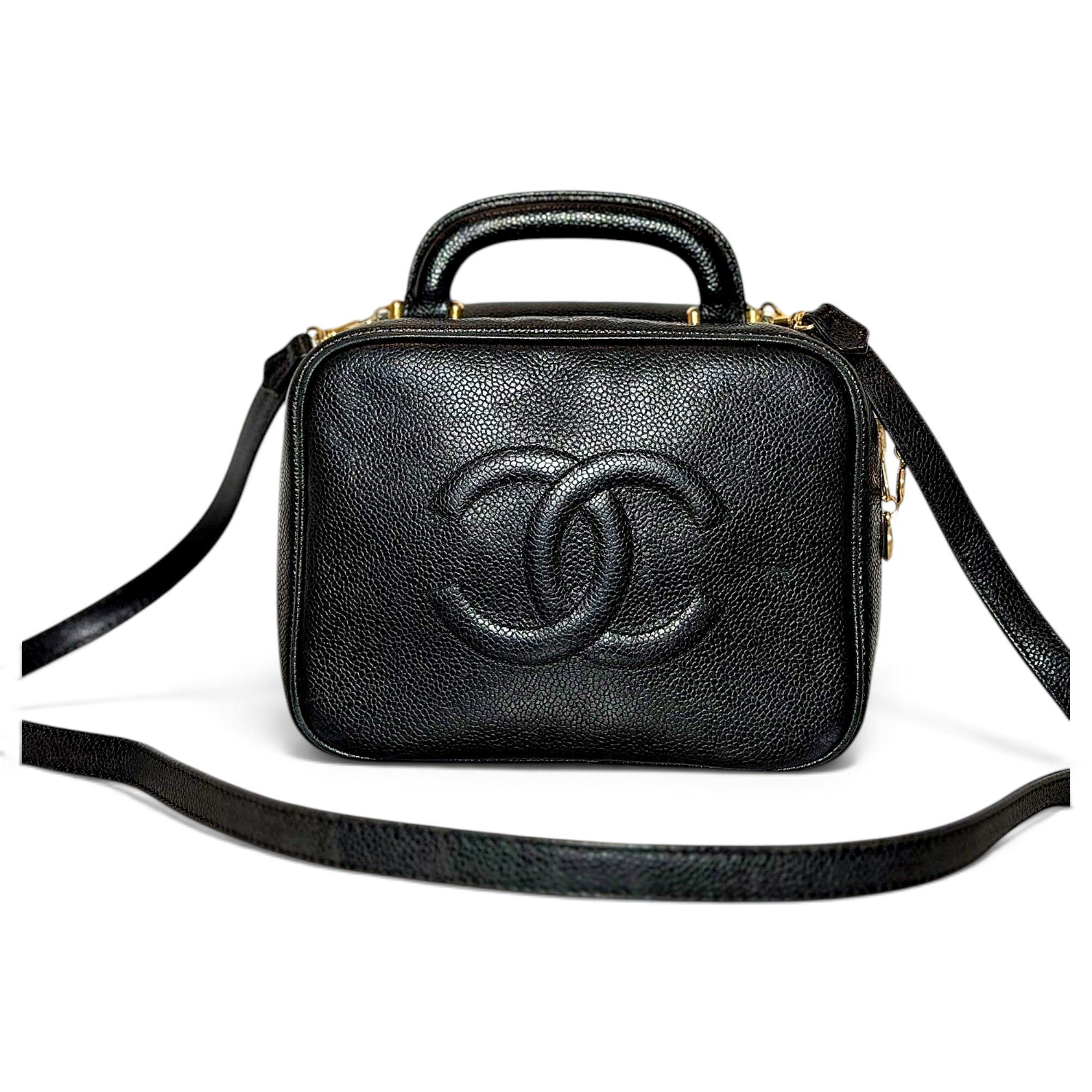 Vanity leather handbag