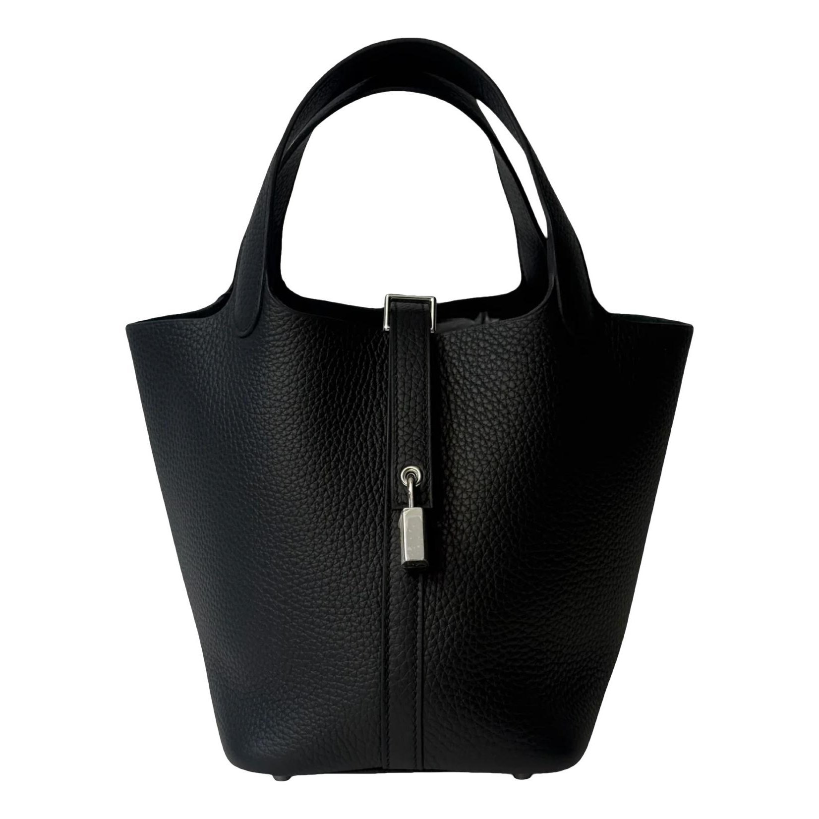 Picotin leather tote