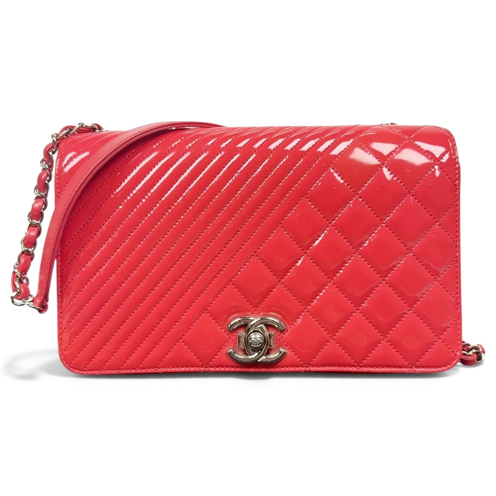 Patent leather crossbody bag