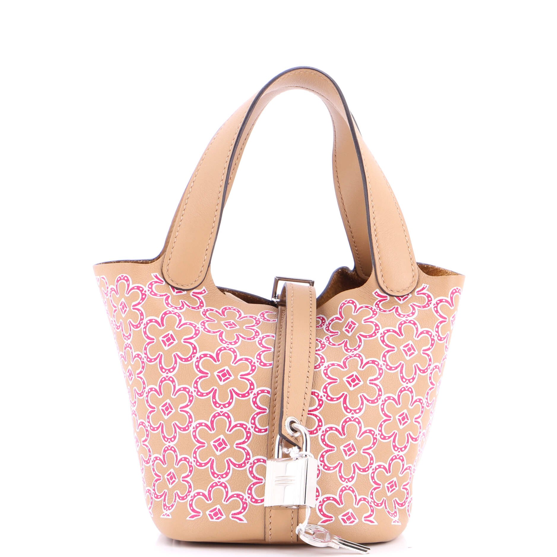 Hermes Picotin Lock Bag Lucky Daisy Printed Swift Micro