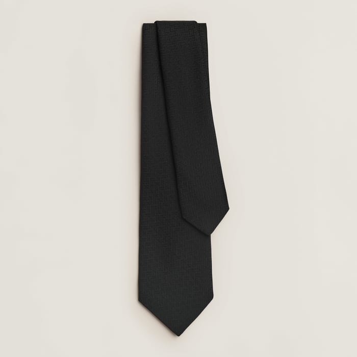 Noir Faconnee H 24 Tie