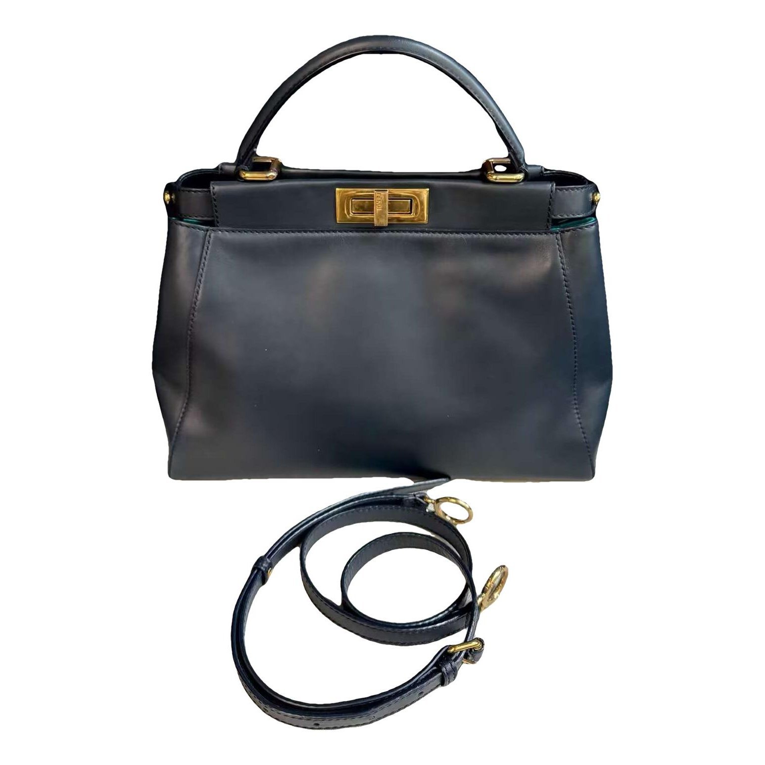 Peekaboo leather handbag