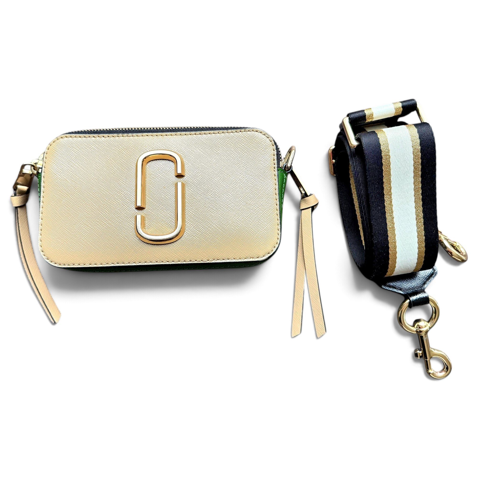 Snapshot leather crossbody bag
