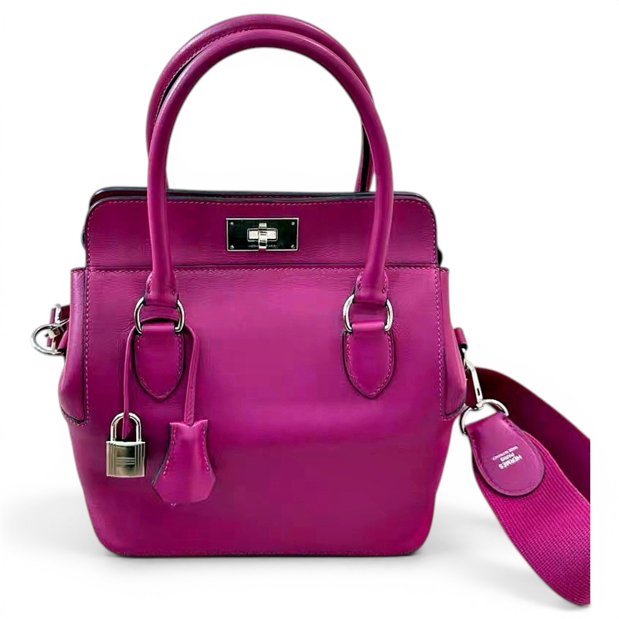 Toolbox leather handbag