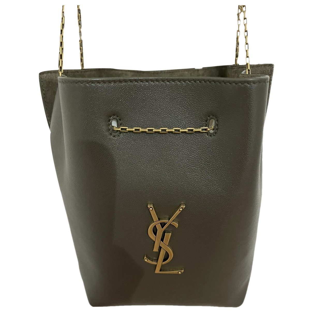 Leather clutch bag
