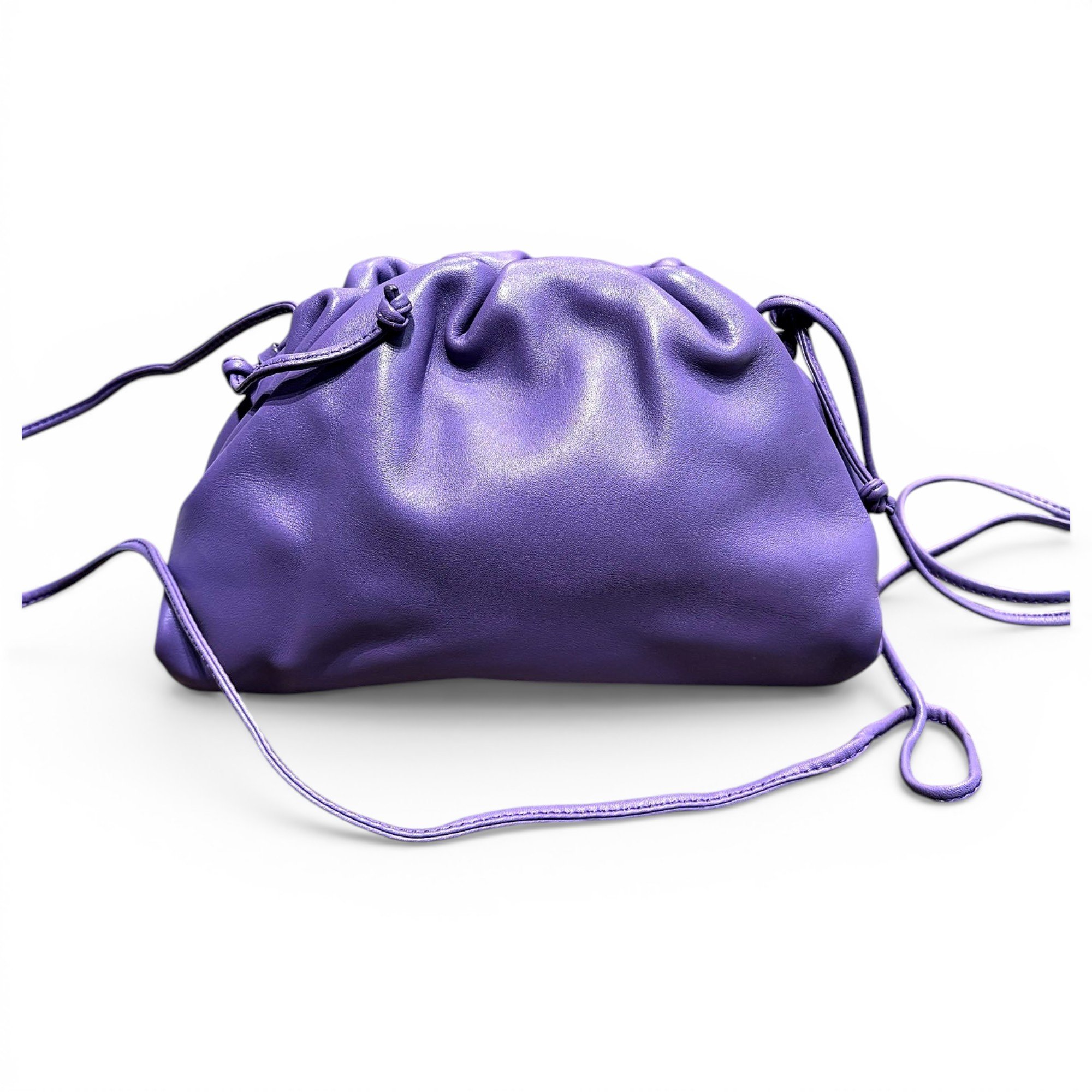 Pouch leather handbag