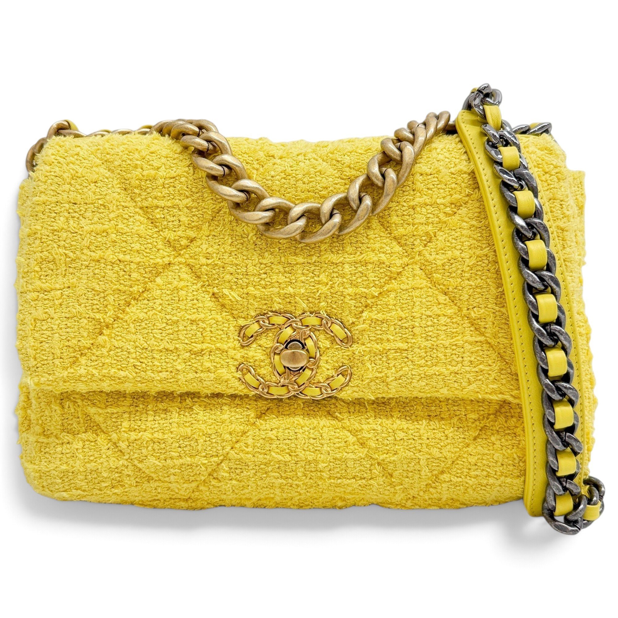 Chanel 19 tweed handbag