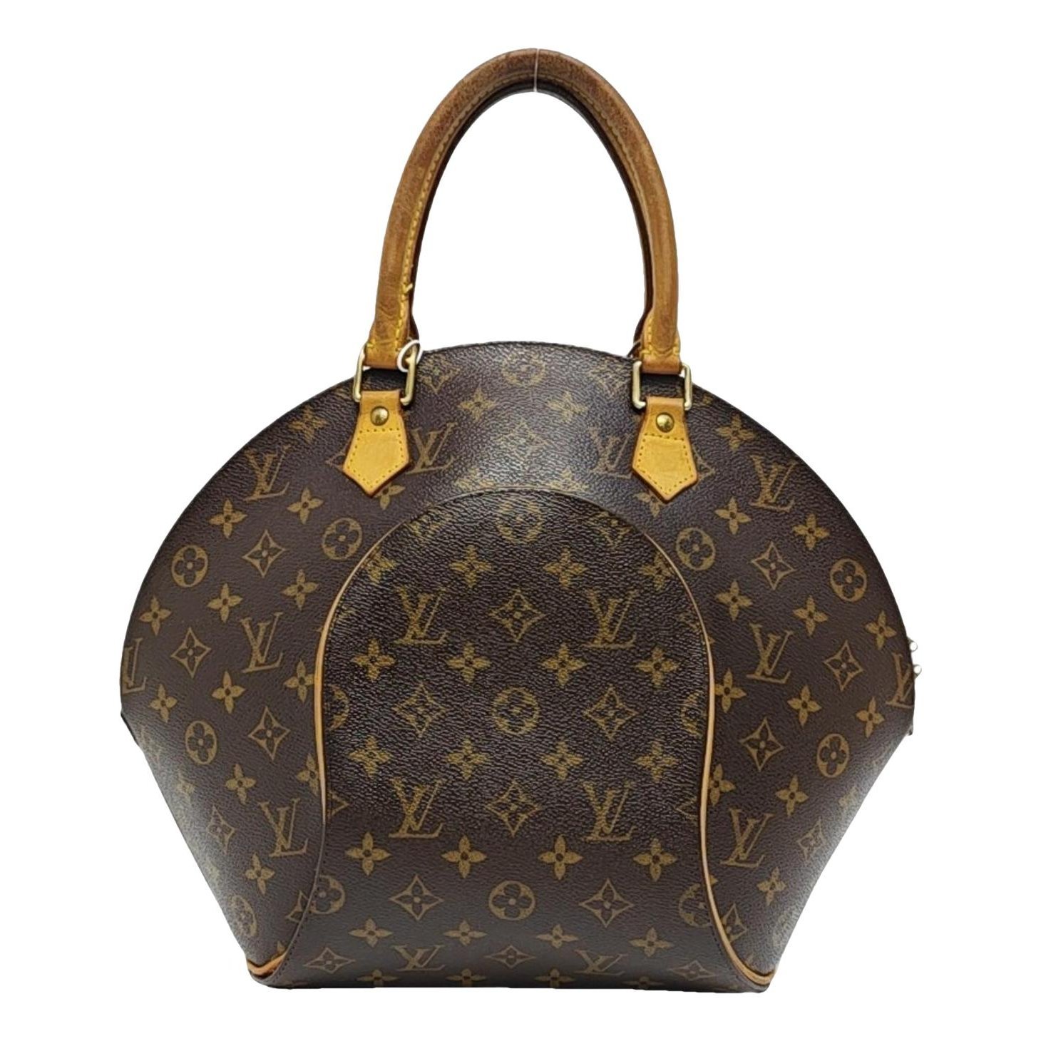 Ellipse leather handbag