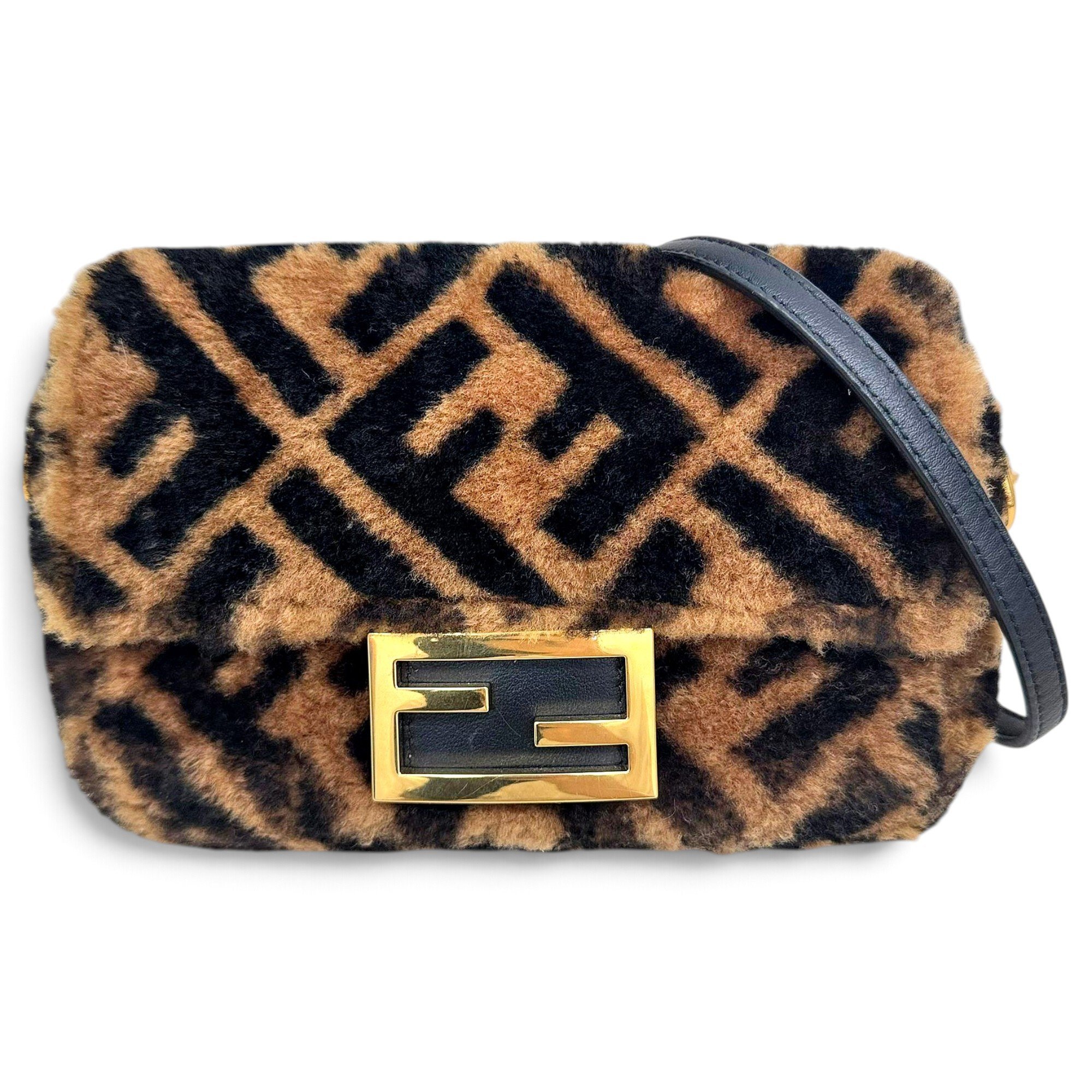 Baguette velvet handbag