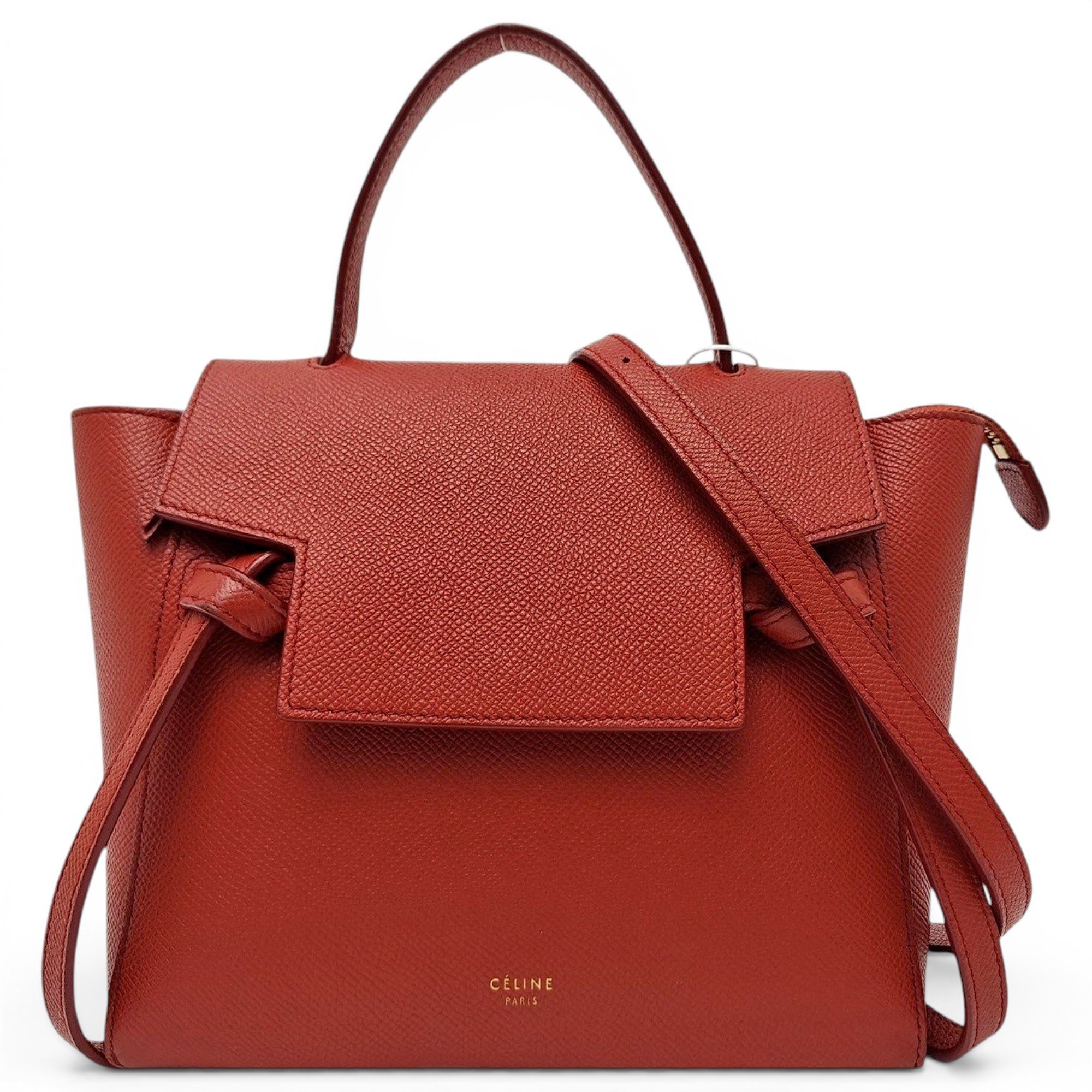 Belt leather handbag