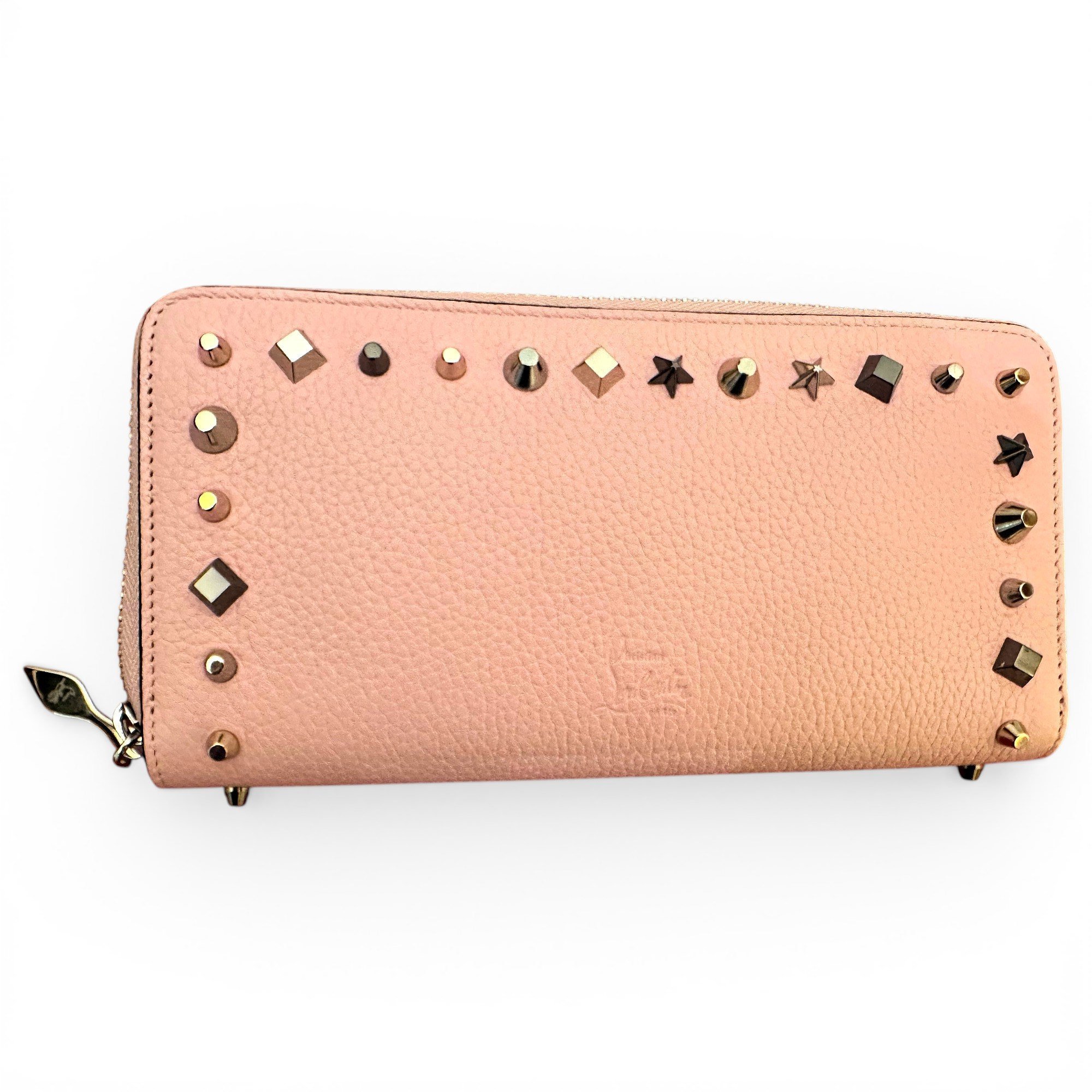 Leather clutch bag
