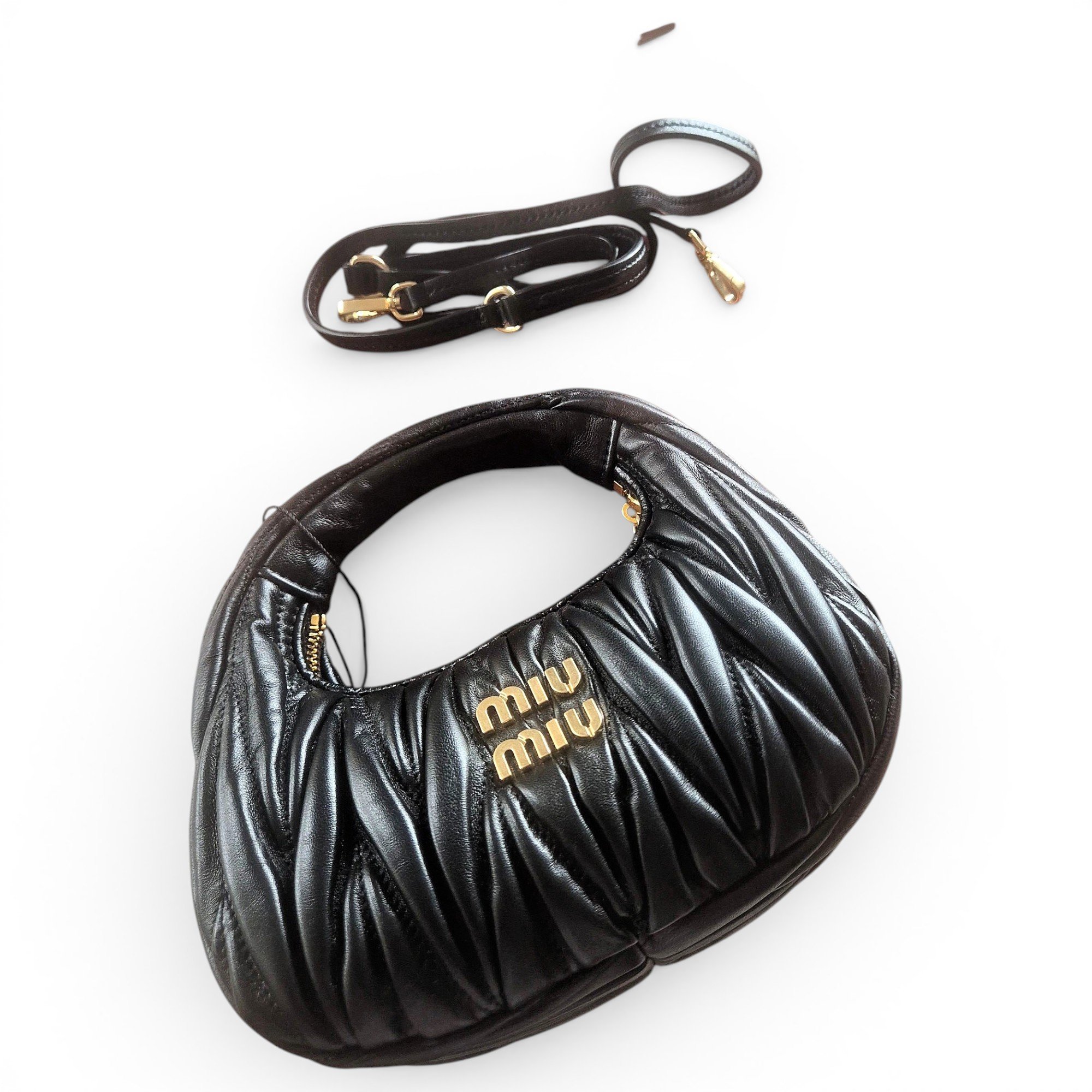 Miu Wander leather handbag