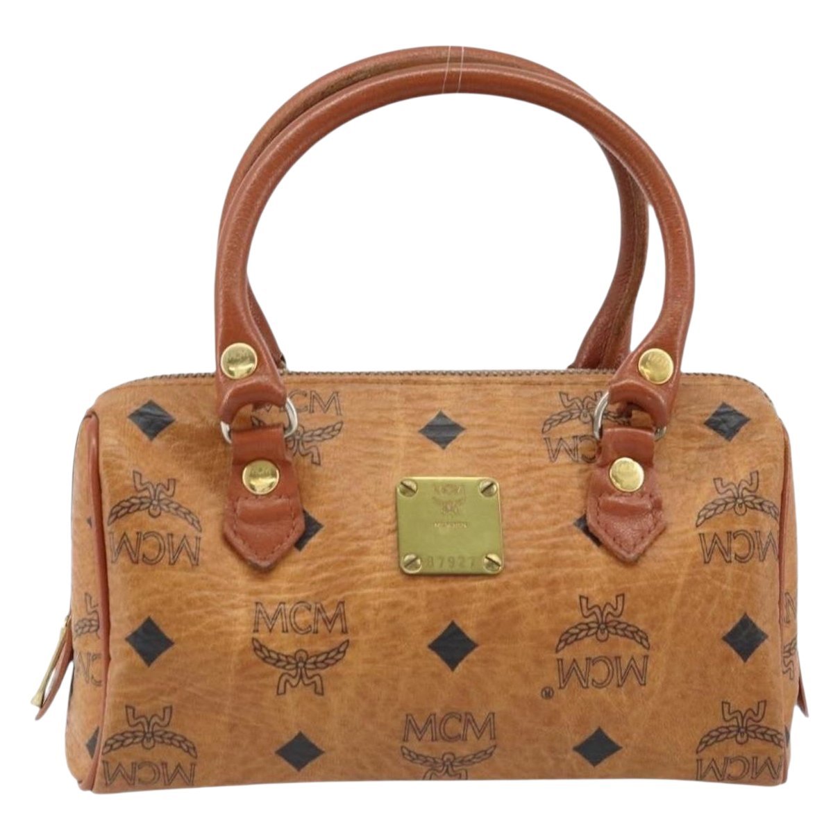 Boston leather bowling bag
