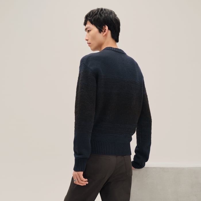 Marine "Bouclette Ombree" Crewneck Sweater