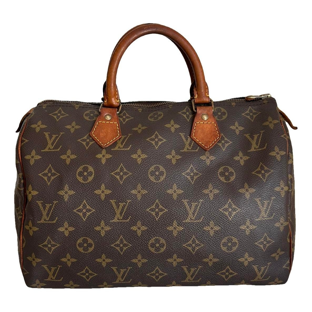 Speedy leather handbag