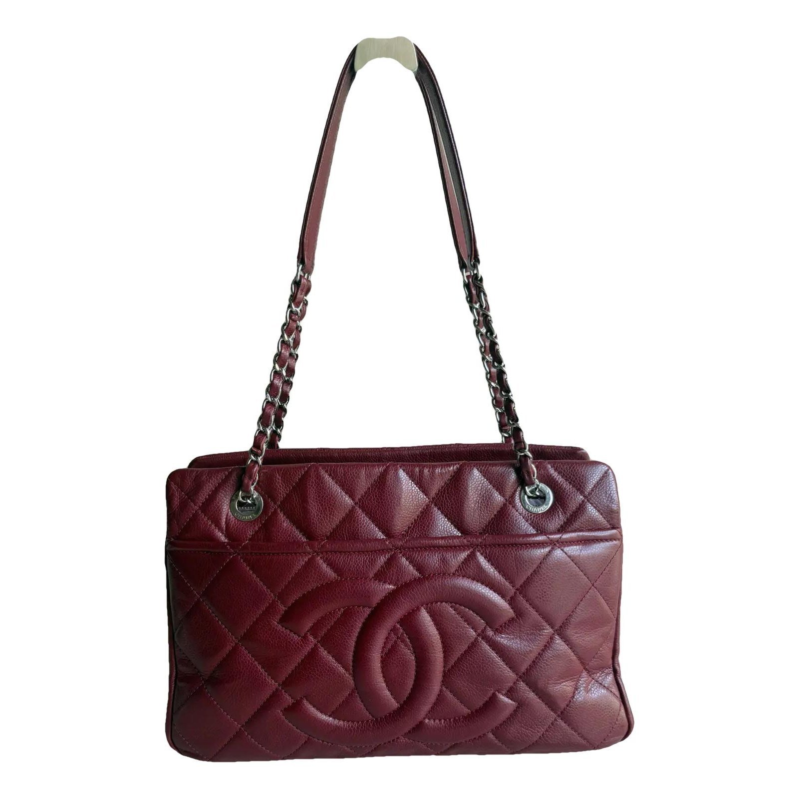 Trendy CC Bowler leather handbag