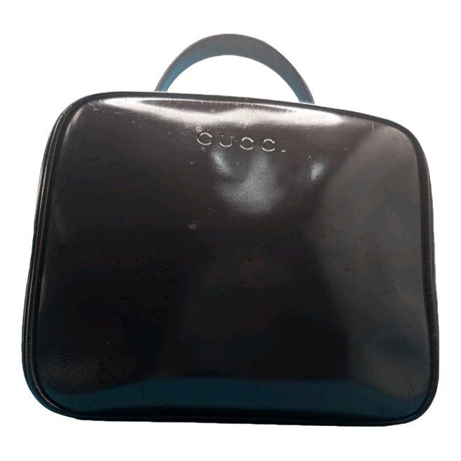 Bamboo patent leather bag