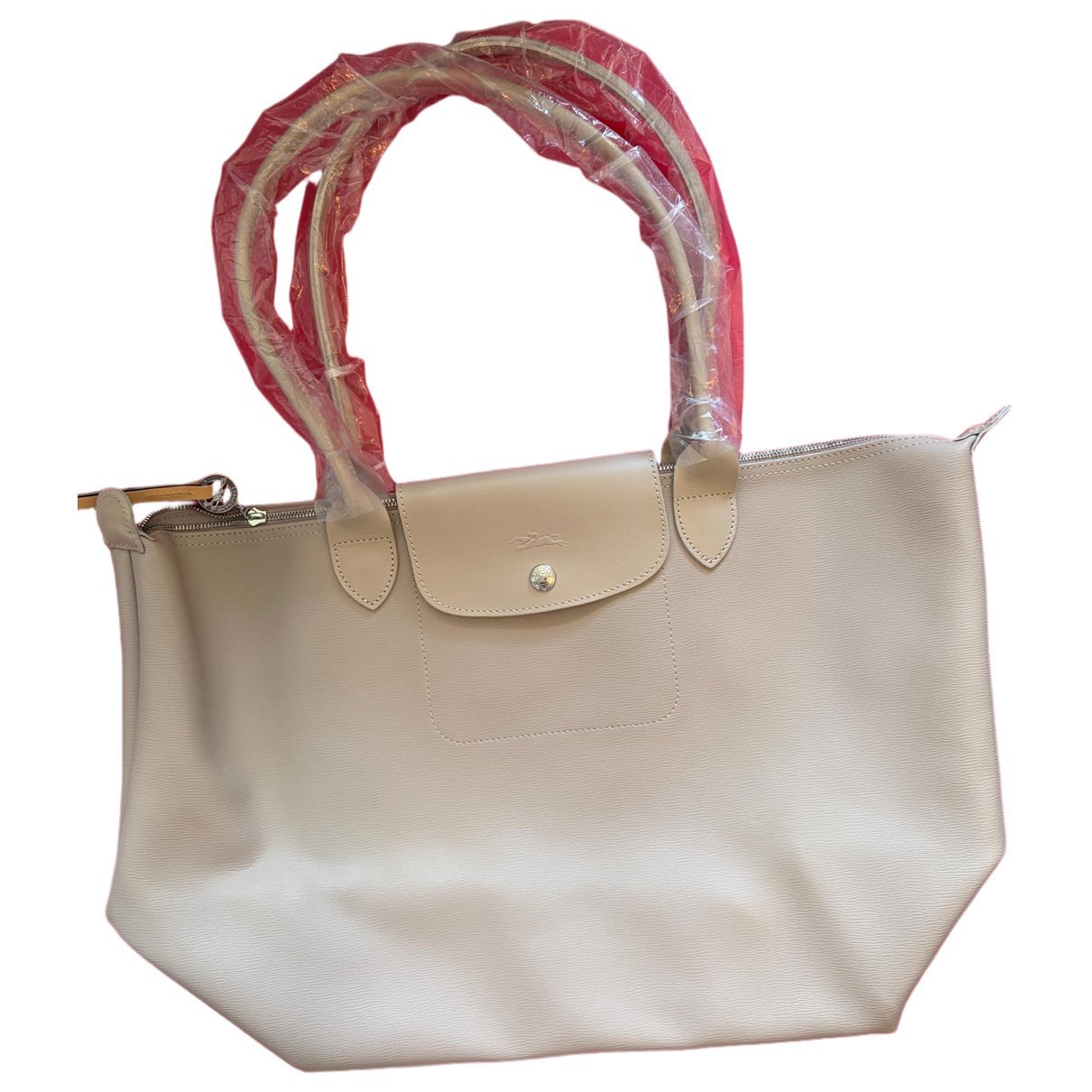 Longchamp Pliage leather tote