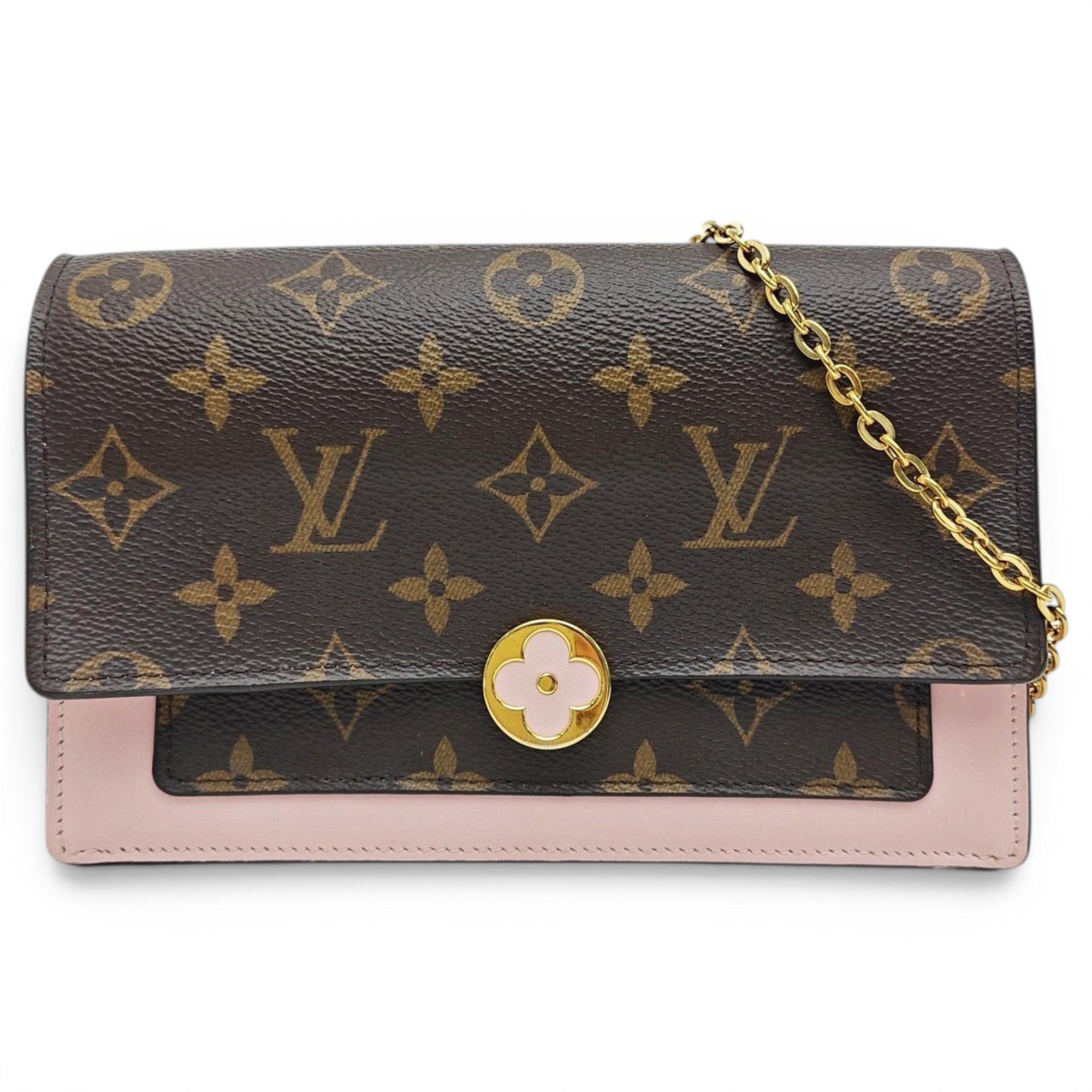 Chaîne Flore leather handbag