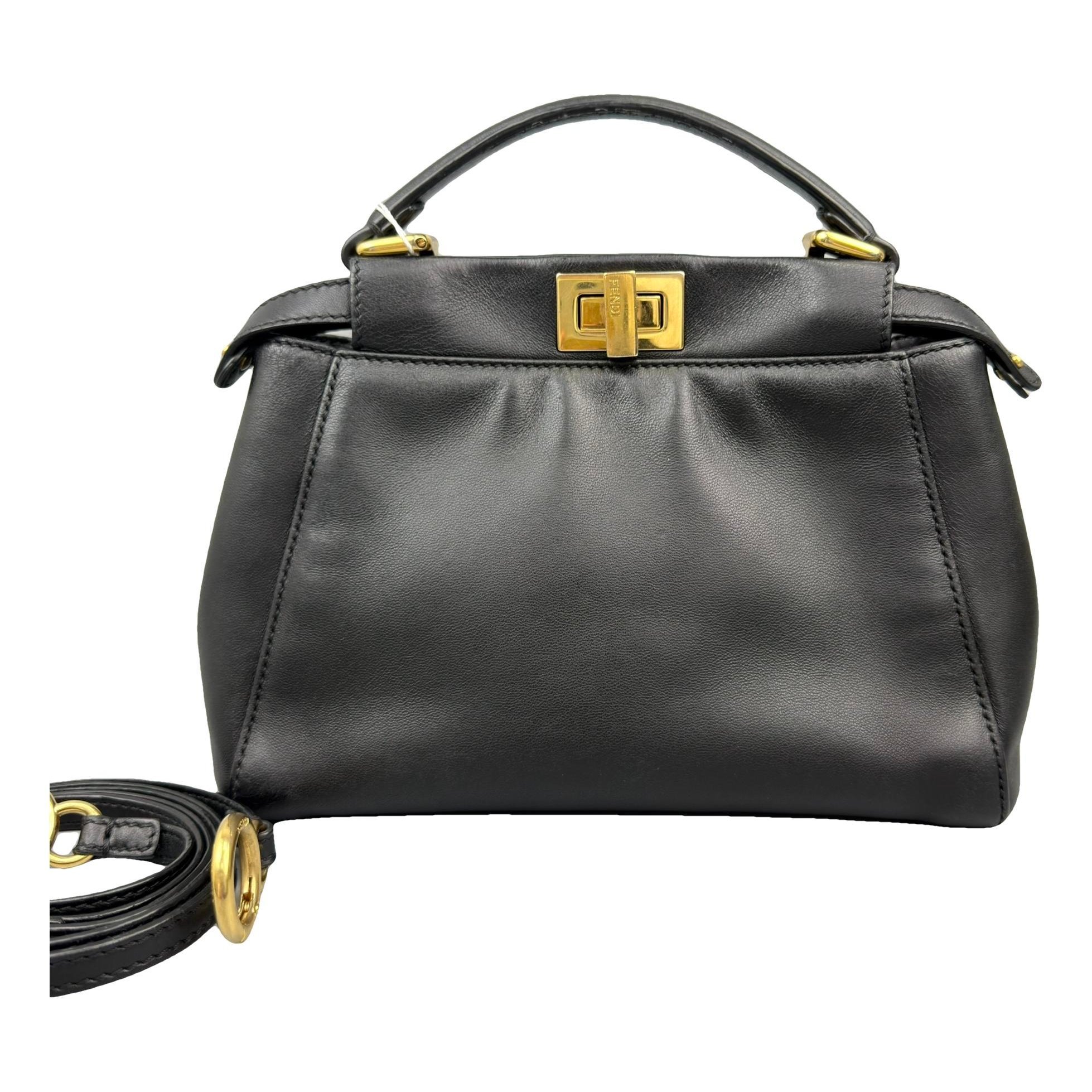 Peekaboo leather handbag