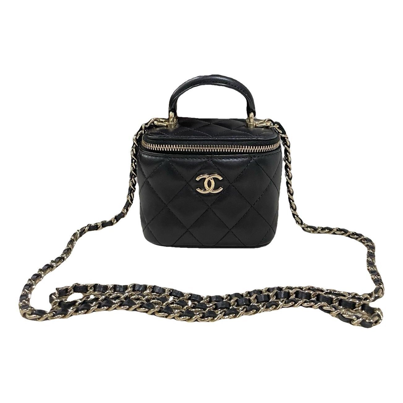 Trendy CC Vanity leather handbag