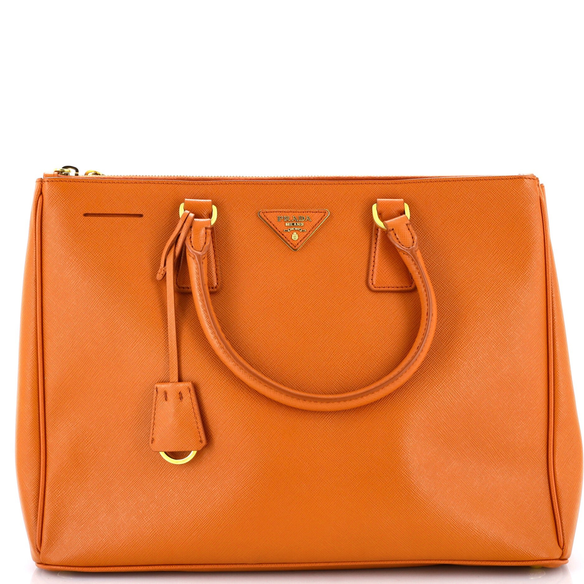 Double Zip Lux Tote Saffiano Leather Large