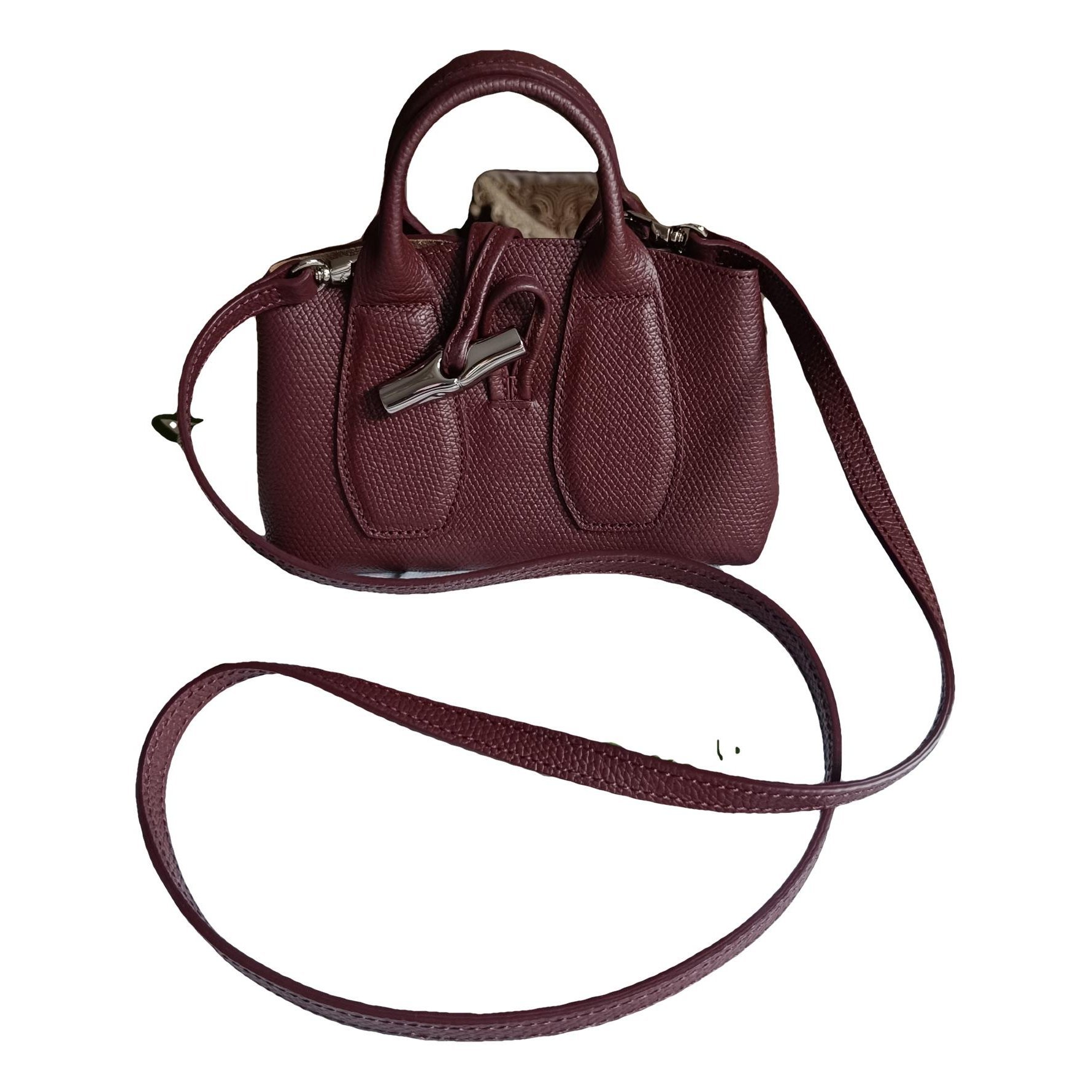 Roseau leather crossbody bag