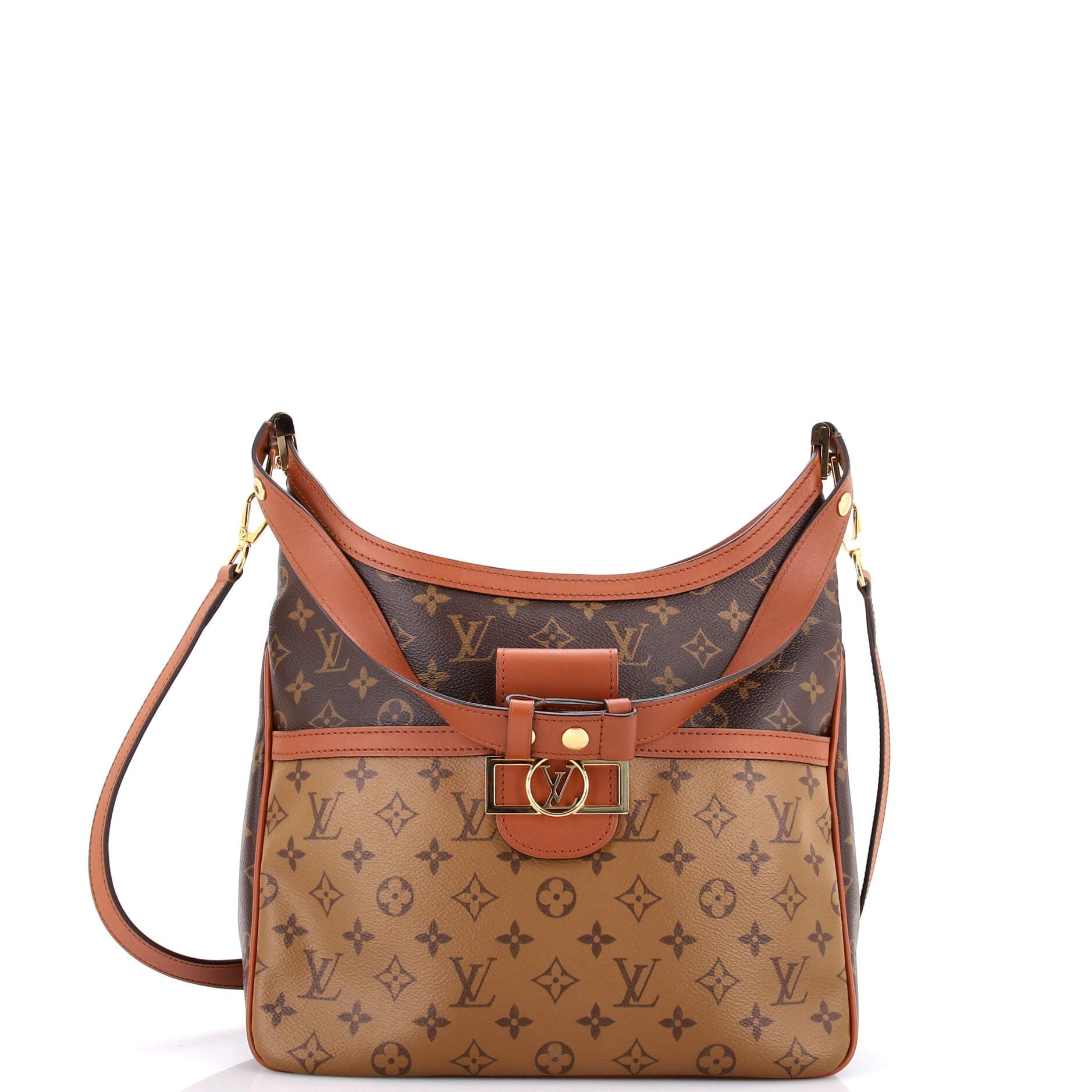 Dauphine Hobo Reverse Monogram Canvas MM