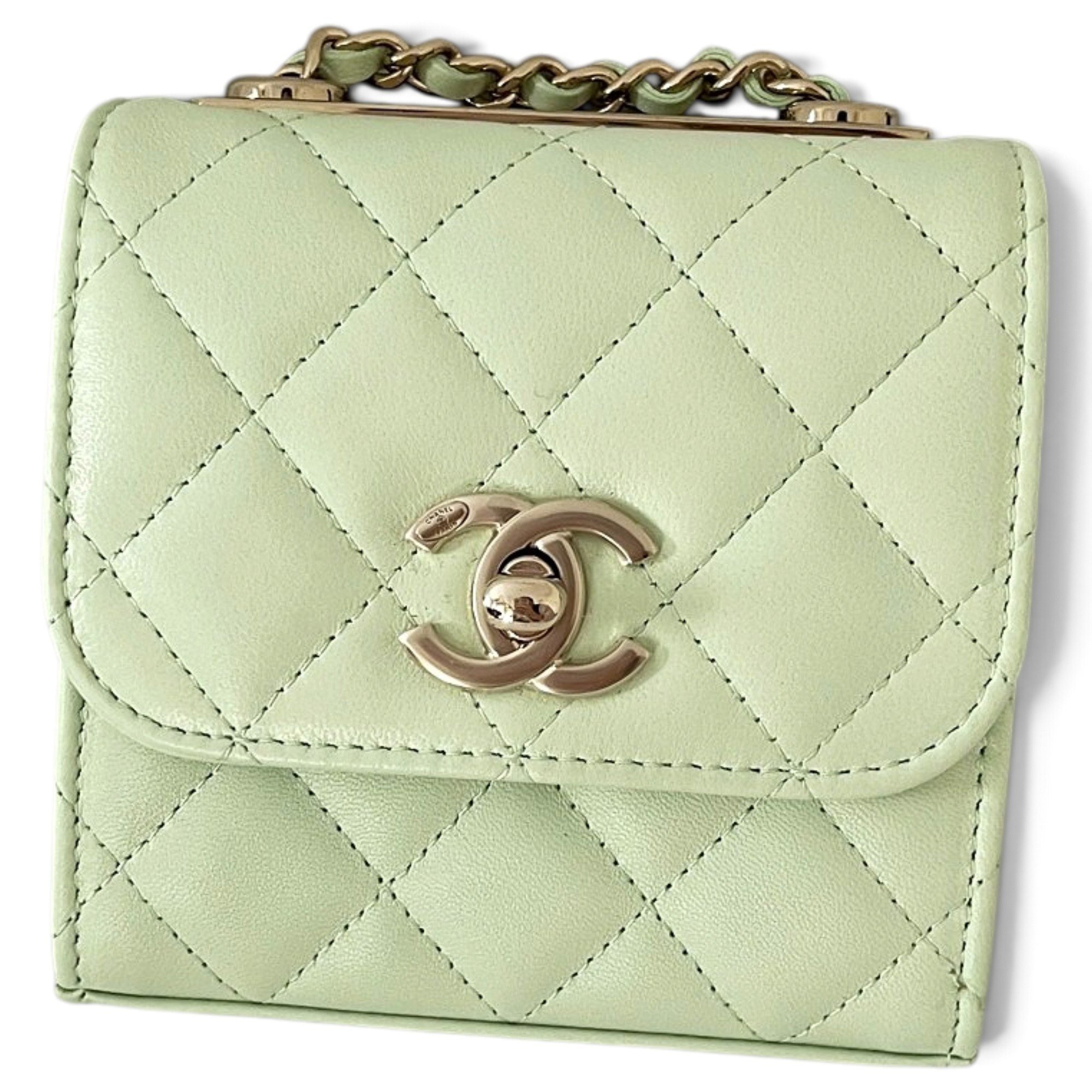 Leather clutch bag