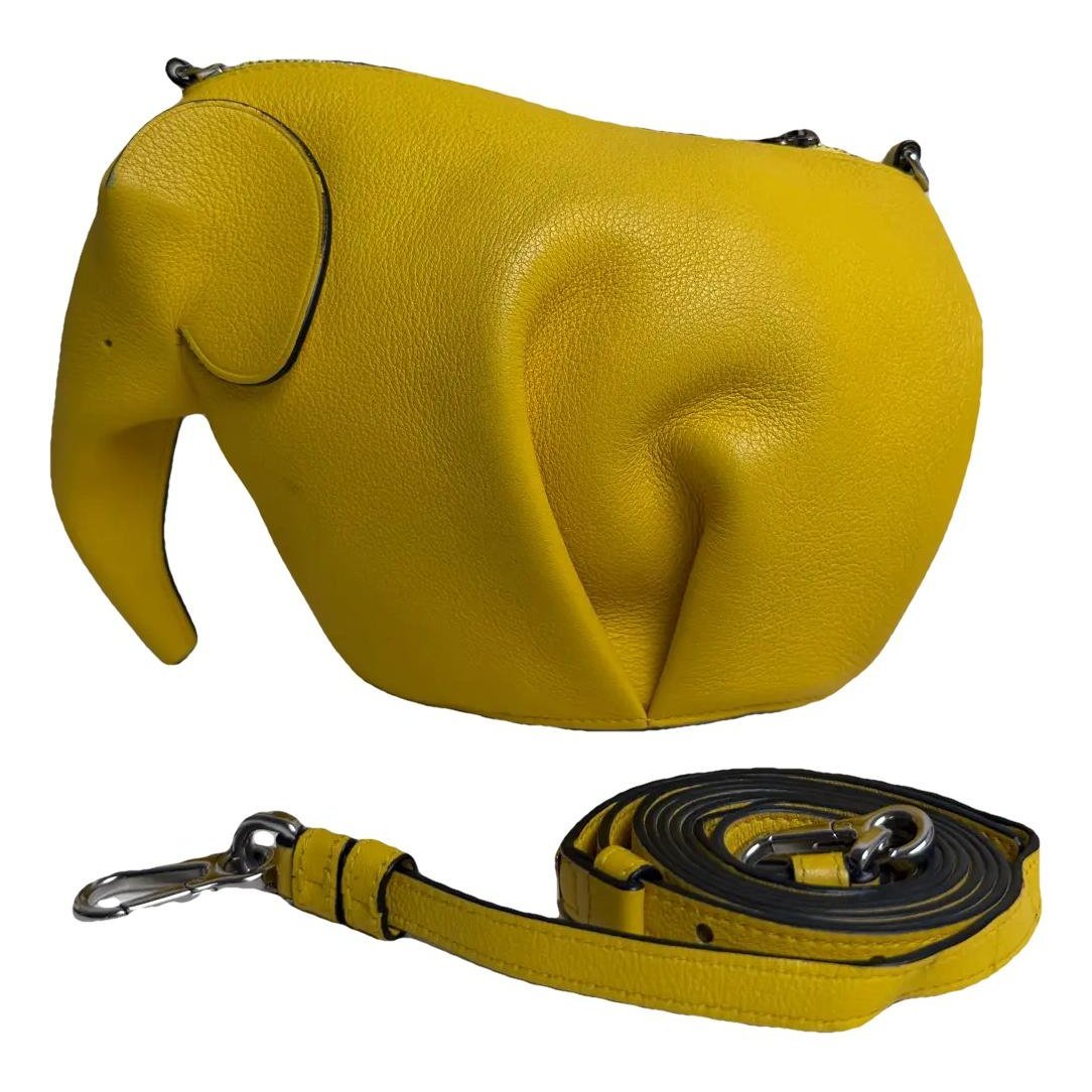 Animals leather crossbody bag