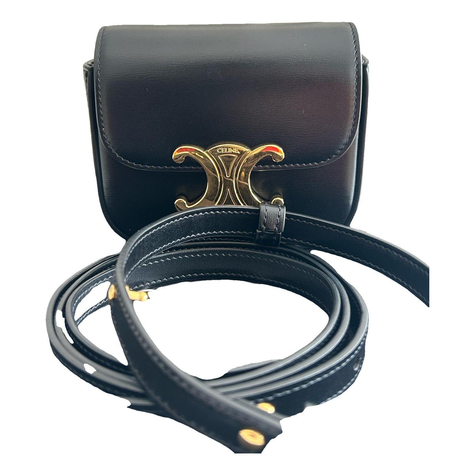 Triomphe leather handbag