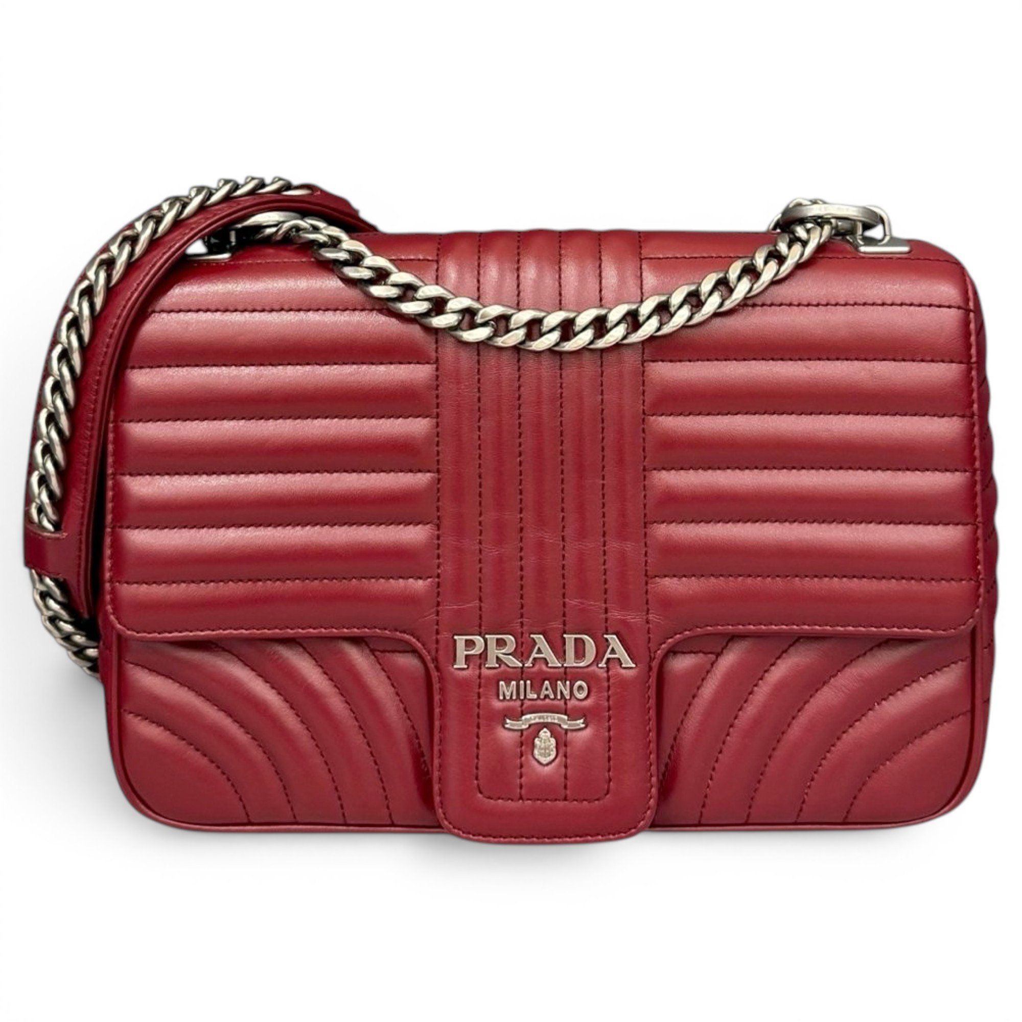 Diagramme pony-style calfskin handbag