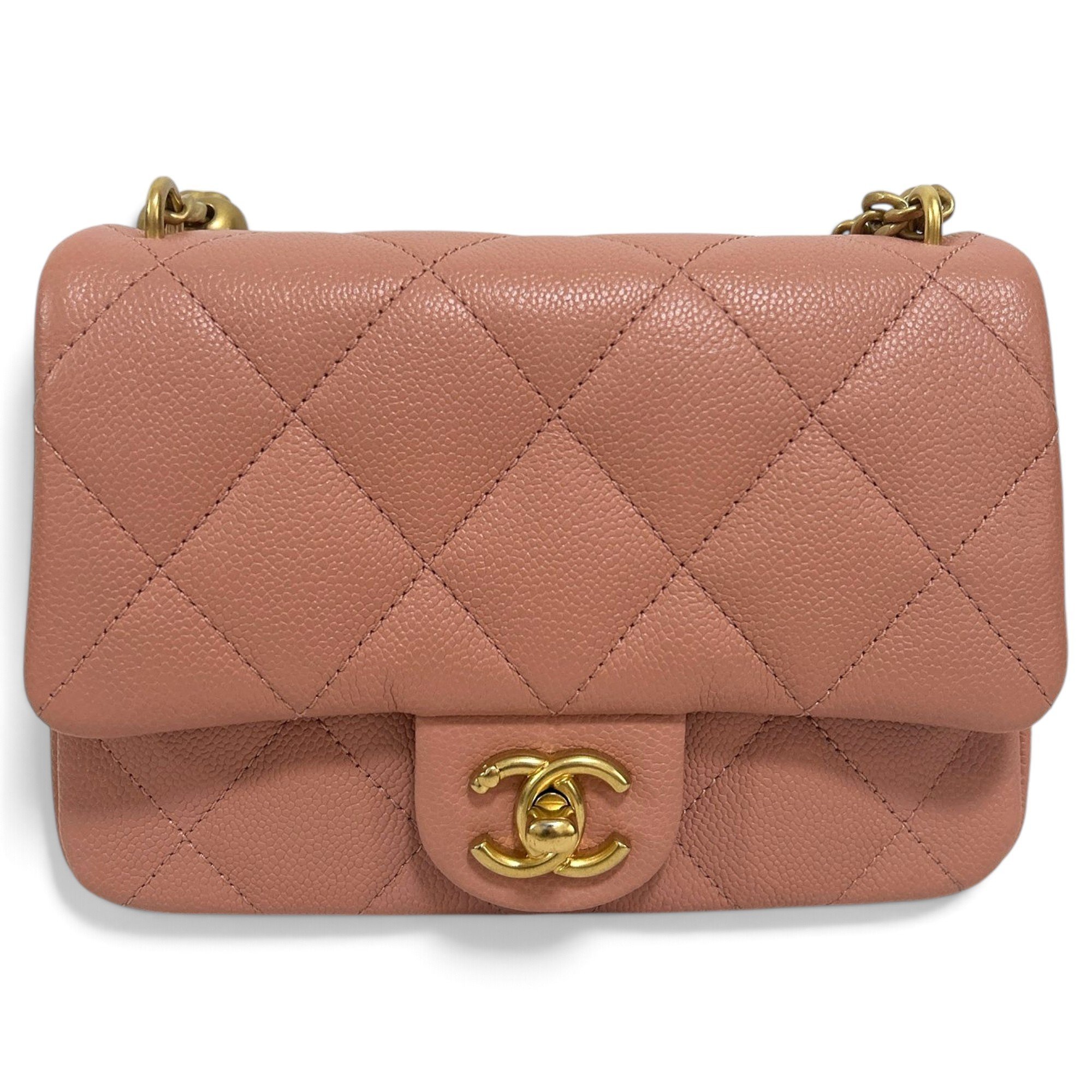 Mini Shopping leather handbag