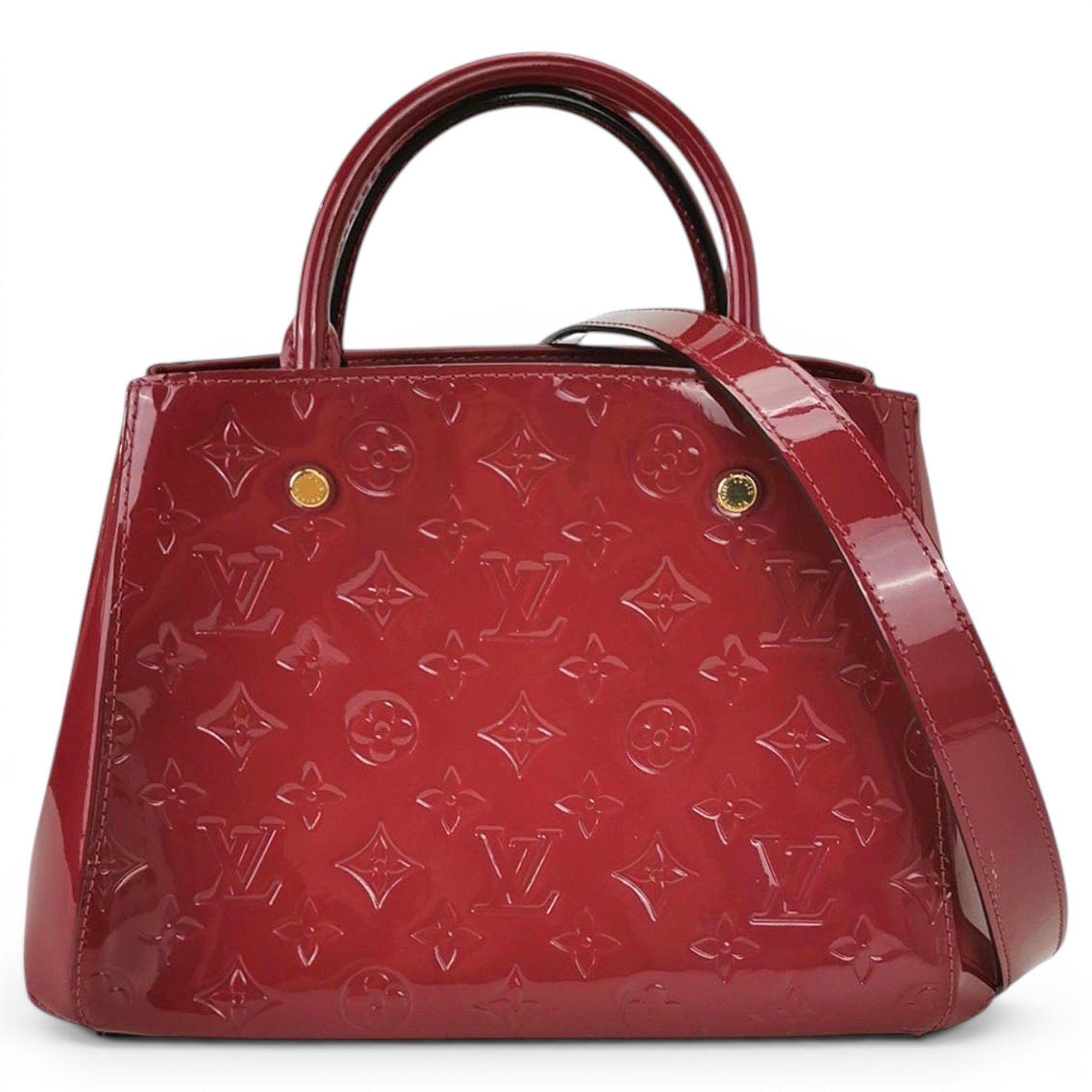 Montaigne patent leather handbag