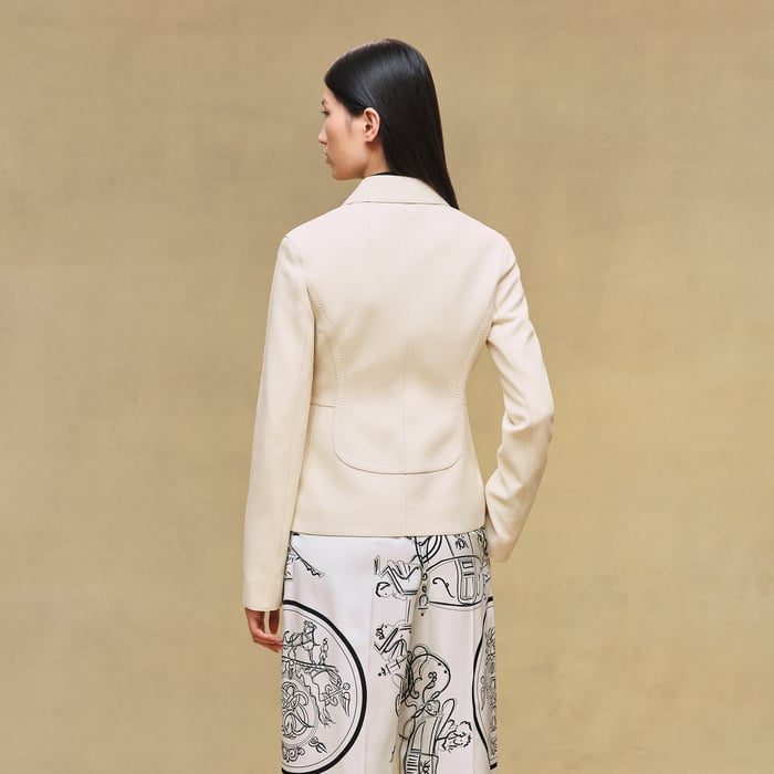 Beige Sable Equestrian Jacket