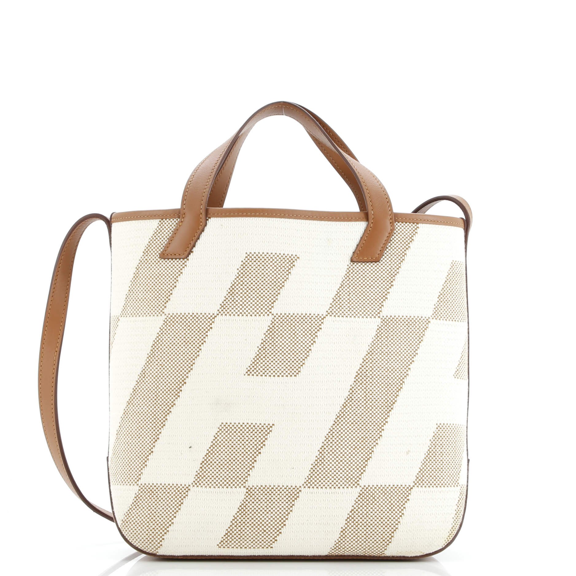 Hermes Cabas H en Biais Tote Canvas with Leather 27