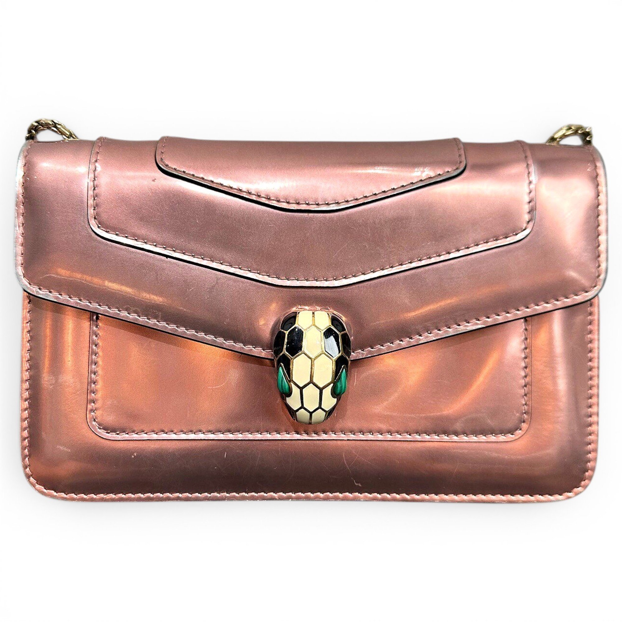 Bvlgari Serpenti leather handbag