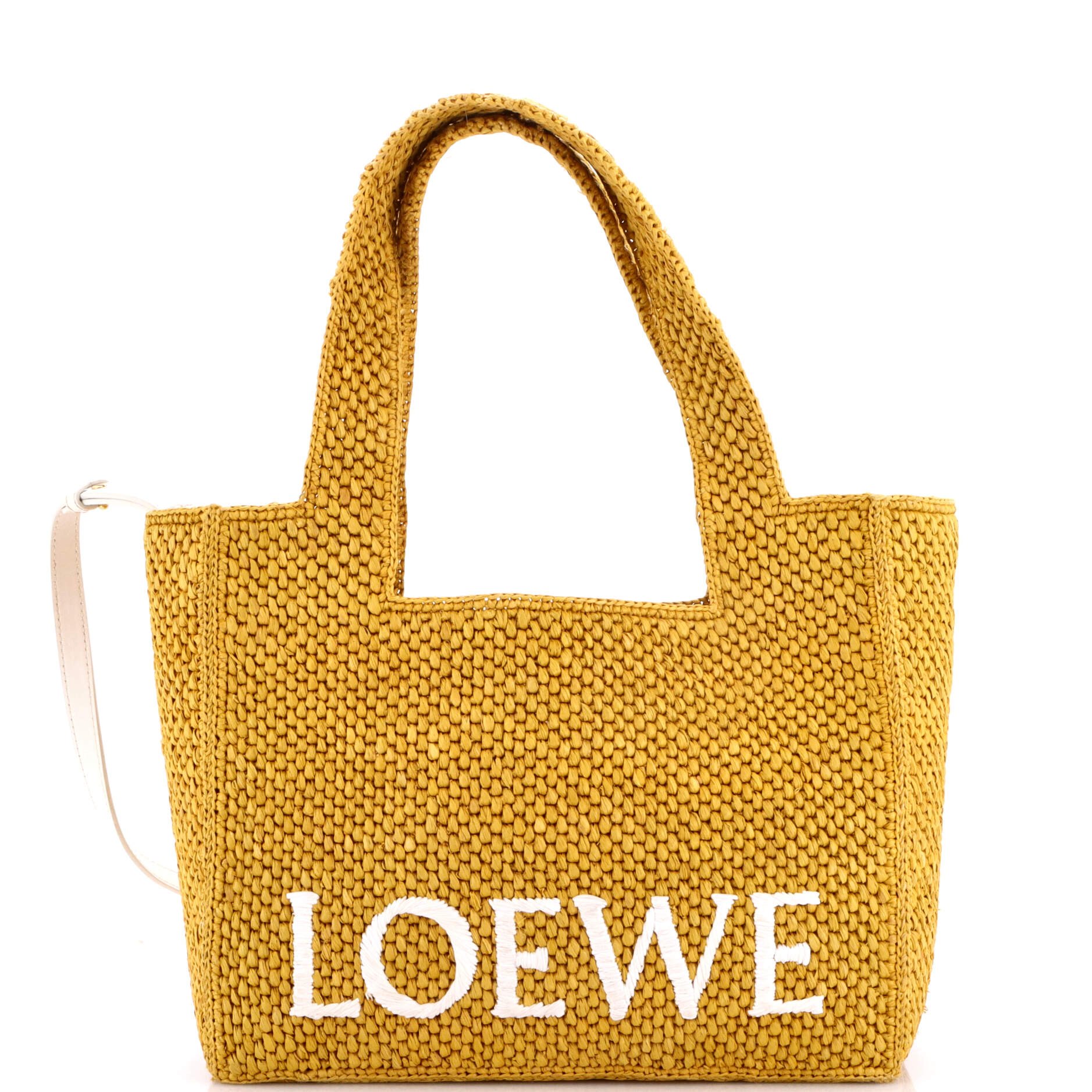 Paula's Ibiza Logo Convertible Tote Raffia Medium
