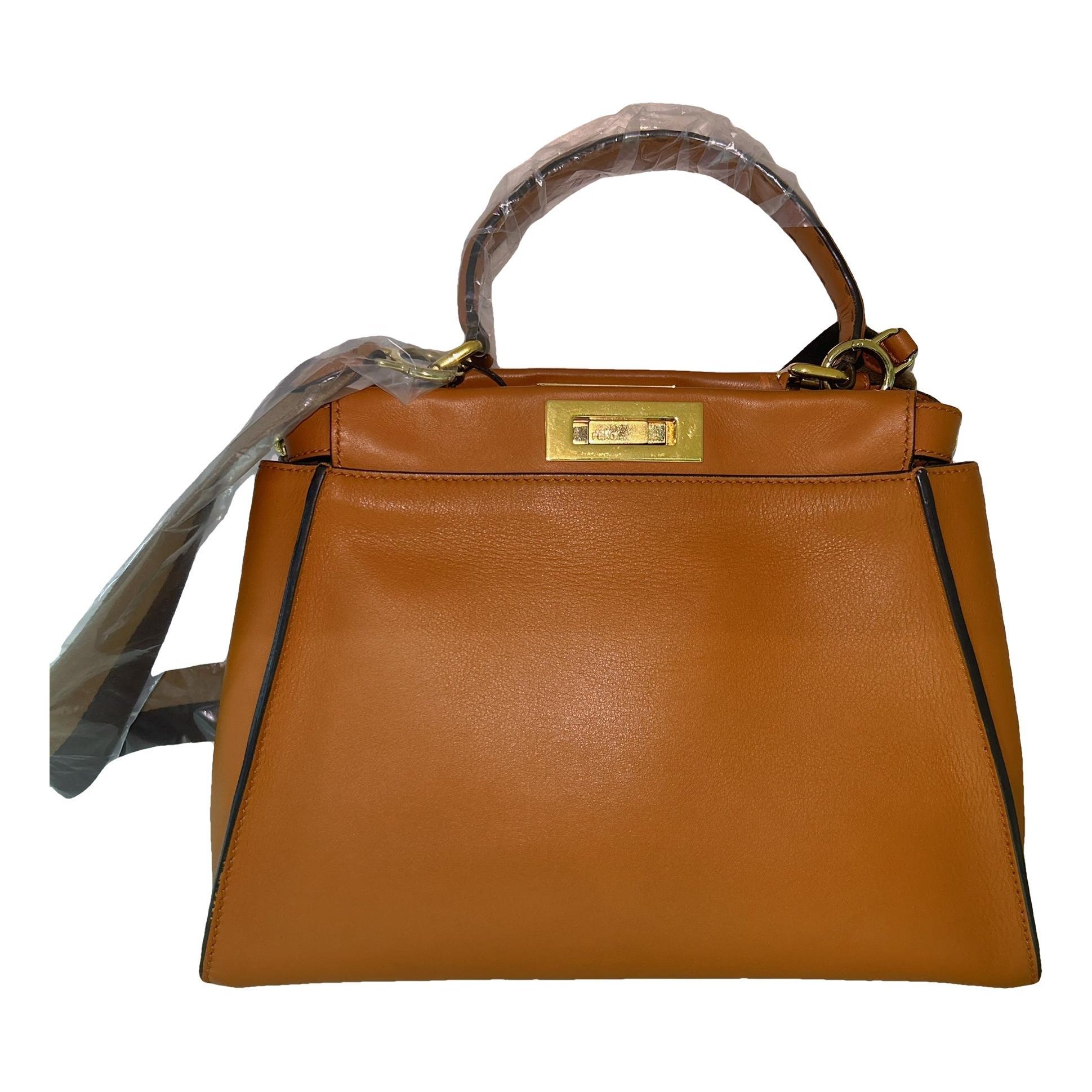 Peekaboo leather handbag